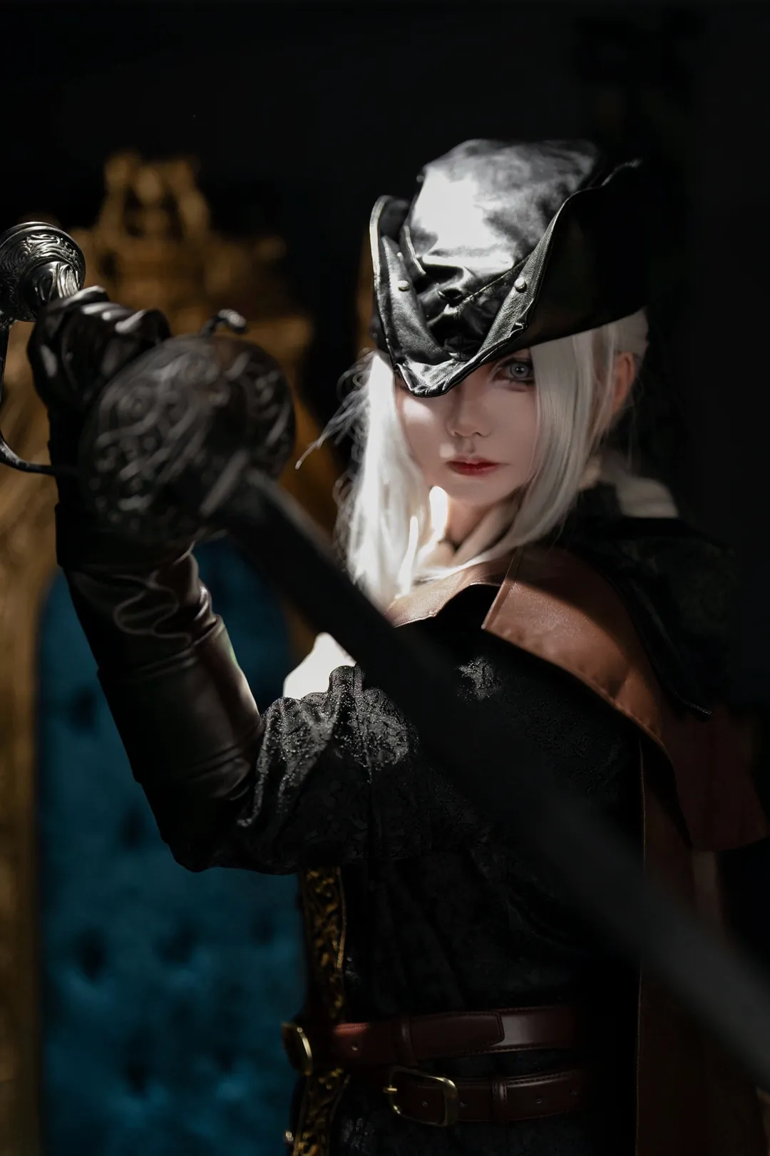 cosplay正片, 暗黑风摄影, 玛利亚cos, 血源诅咒, 索尼A7C2人像 - 第6张