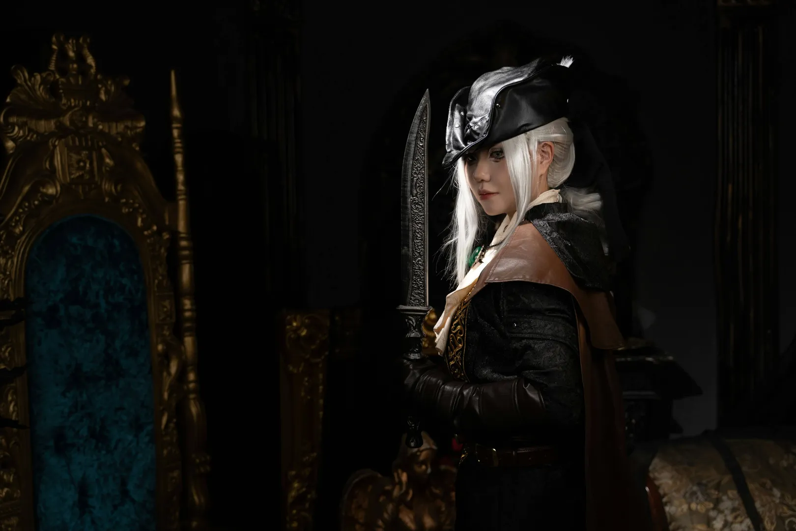 cosplay正片, 暗黑风摄影, 玛利亚cos, 血源诅咒, 索尼A7C2人像 - 第7张