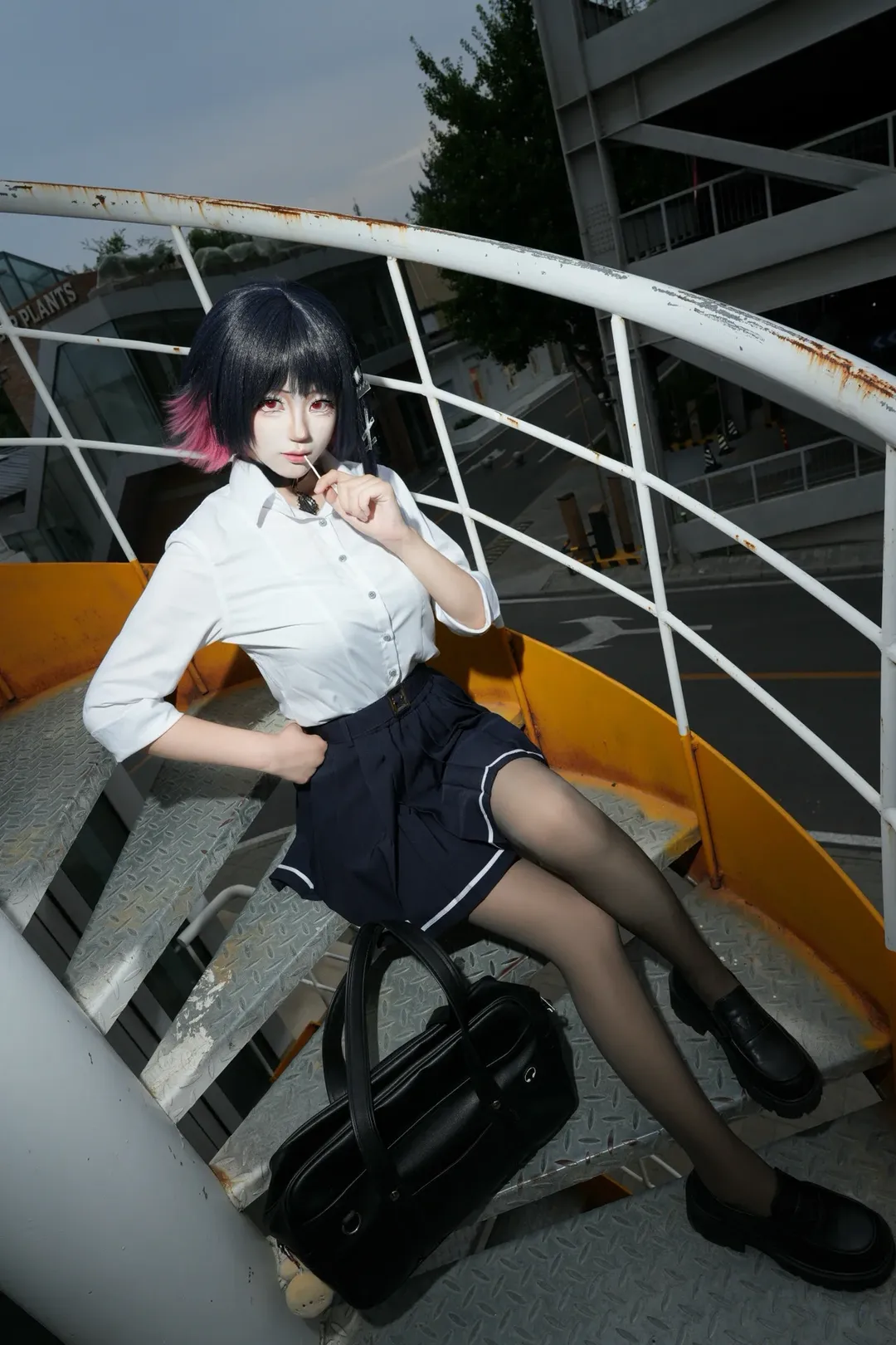 ゼンレスゾーンゼロ, コスプレ, エレン・ジョー コスプレ, サメちゃん, JK制服 - 2枚目