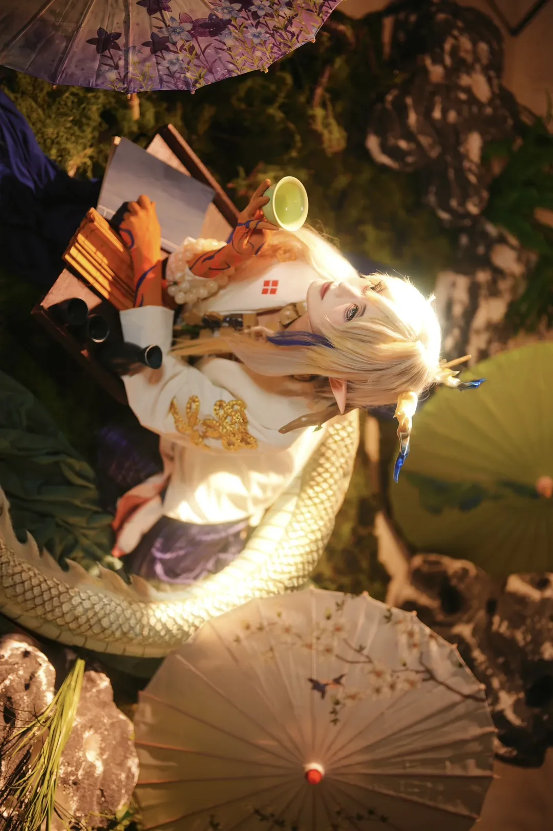Shu cosplay, Arknights, White studio set design, Beijing photoshoot, Somniloquium Serenum cosplay - Image 3