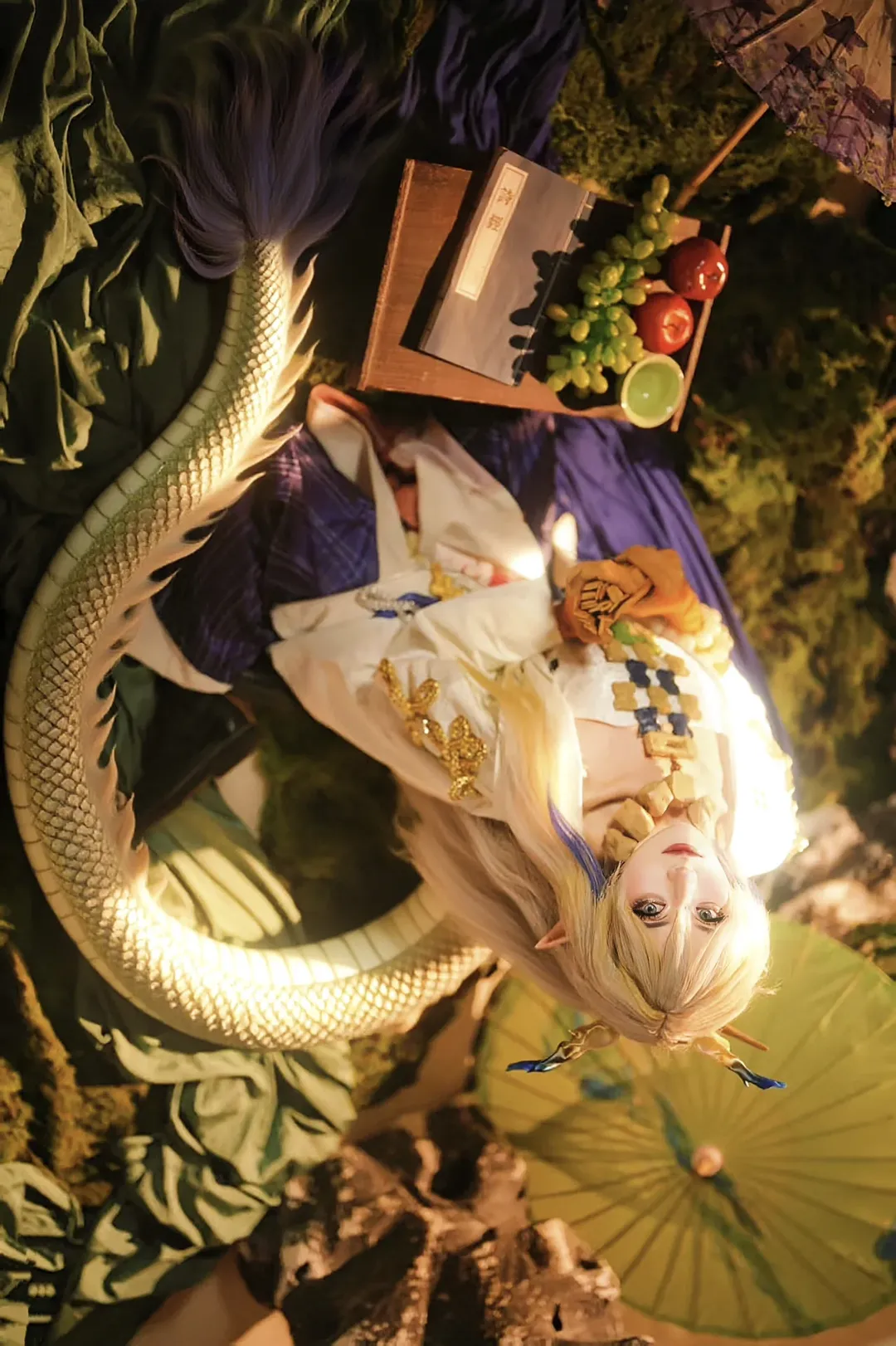 Shu cosplay, Arknights, White studio set design, Beijing photoshoot, Somniloquium Serenum cosplay - Image 4