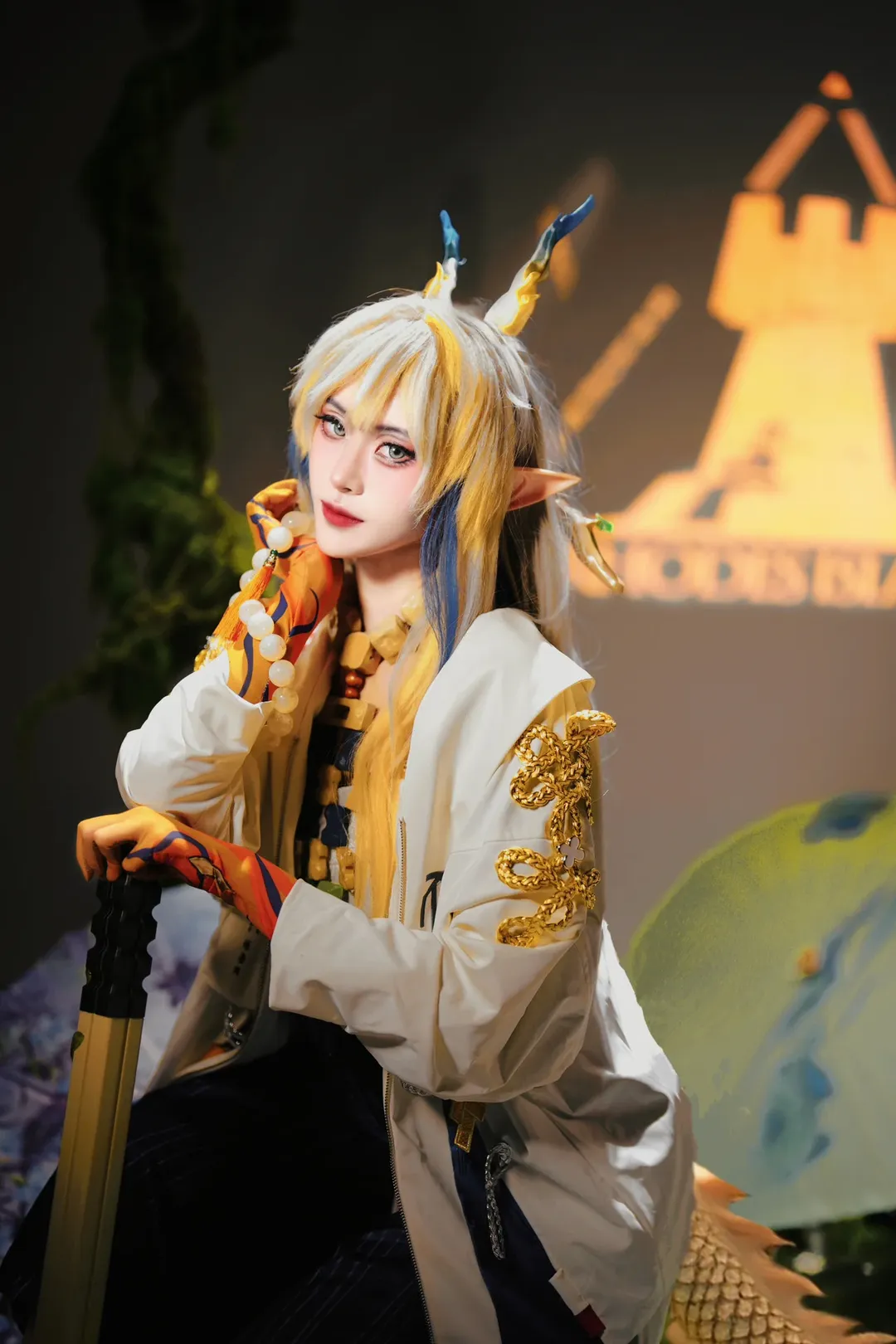 Shu cosplay, Arknights, White studio set design, Beijing photoshoot, Somniloquium Serenum cosplay - Image 8