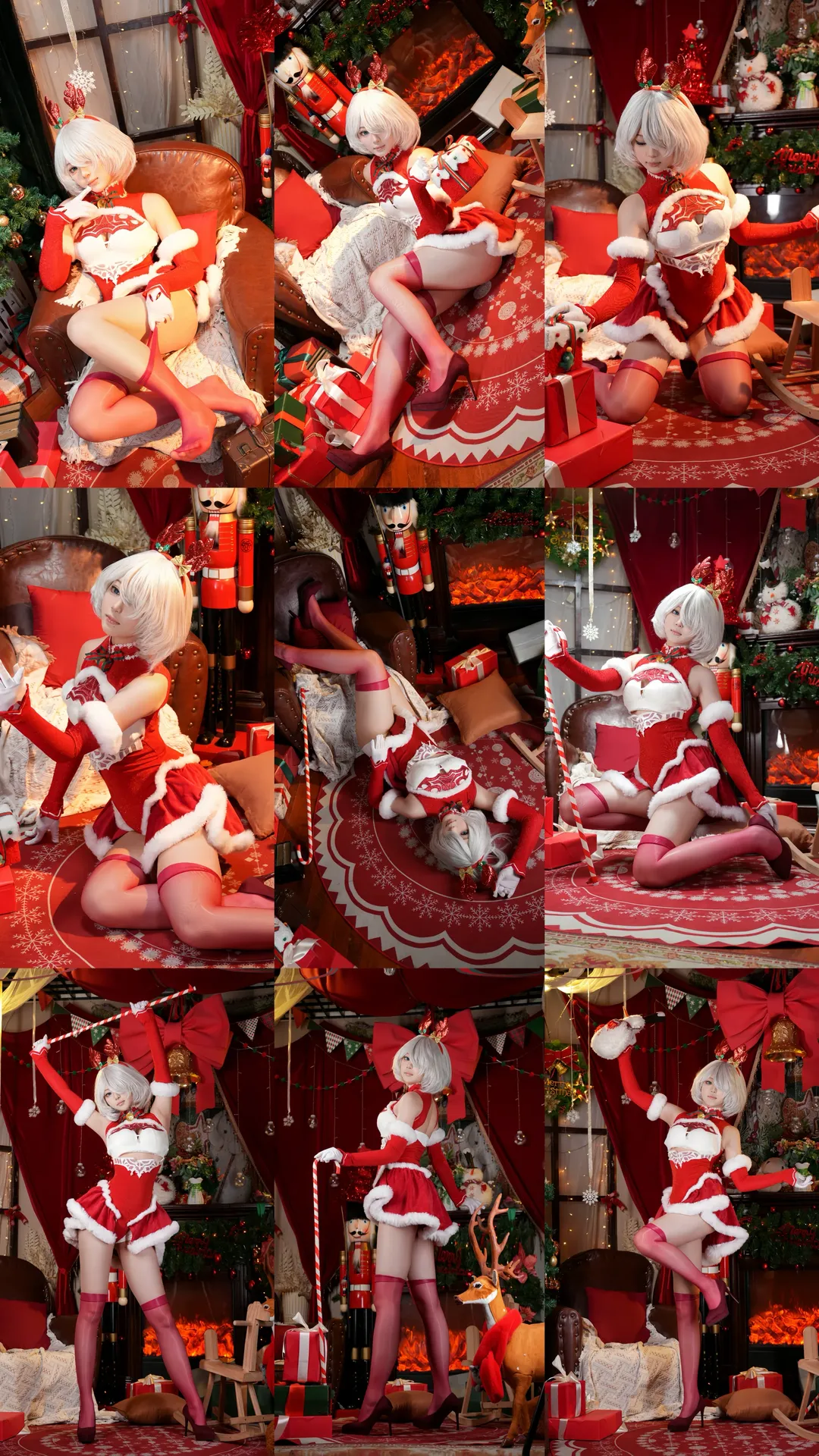 Cosplay photoshoot, Studio shoot, NieR:Automata, Christmas cosplay, 2B cosplay - Image 1