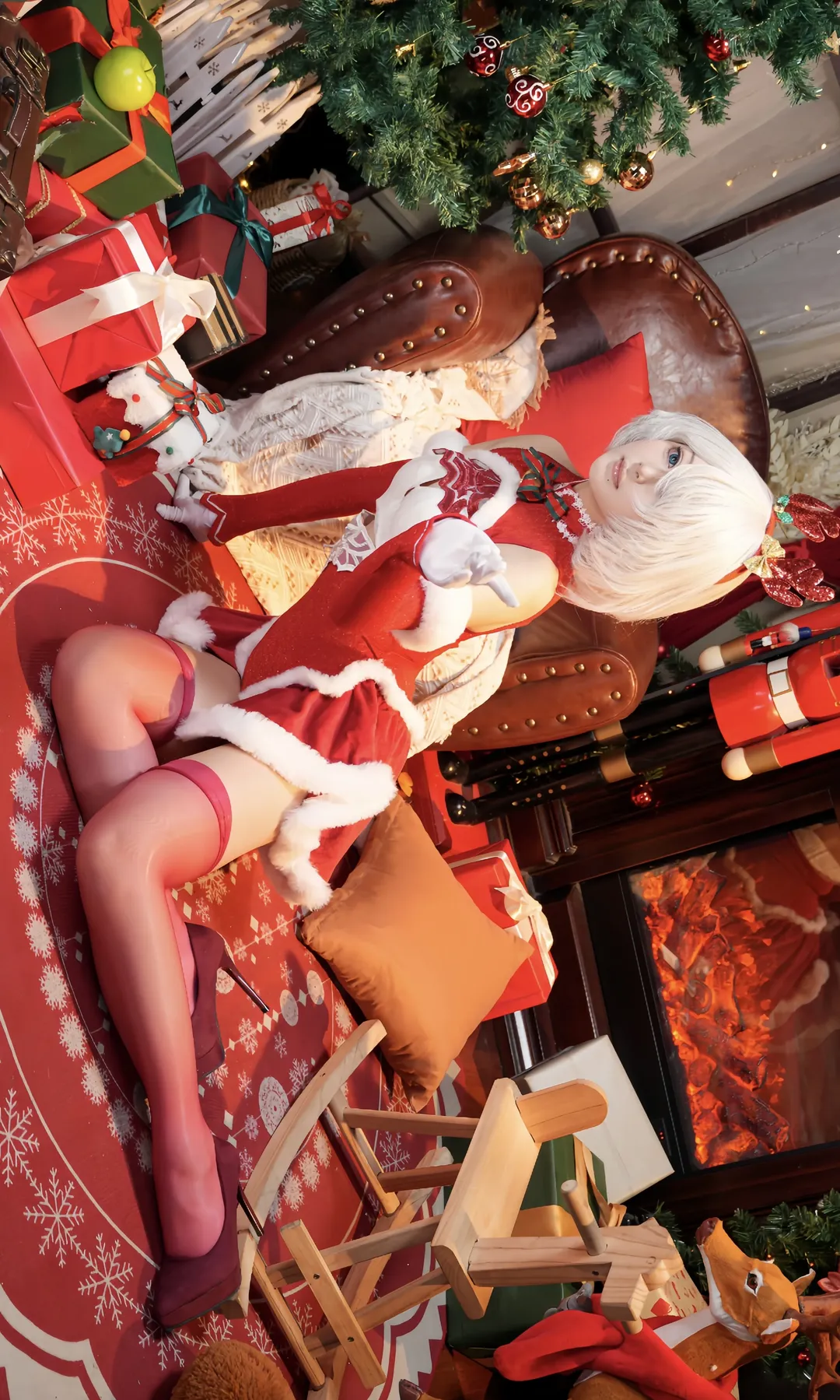 Cosplay photoshoot, Studio shoot, NieR:Automata, Christmas cosplay, 2B cosplay - Image 10