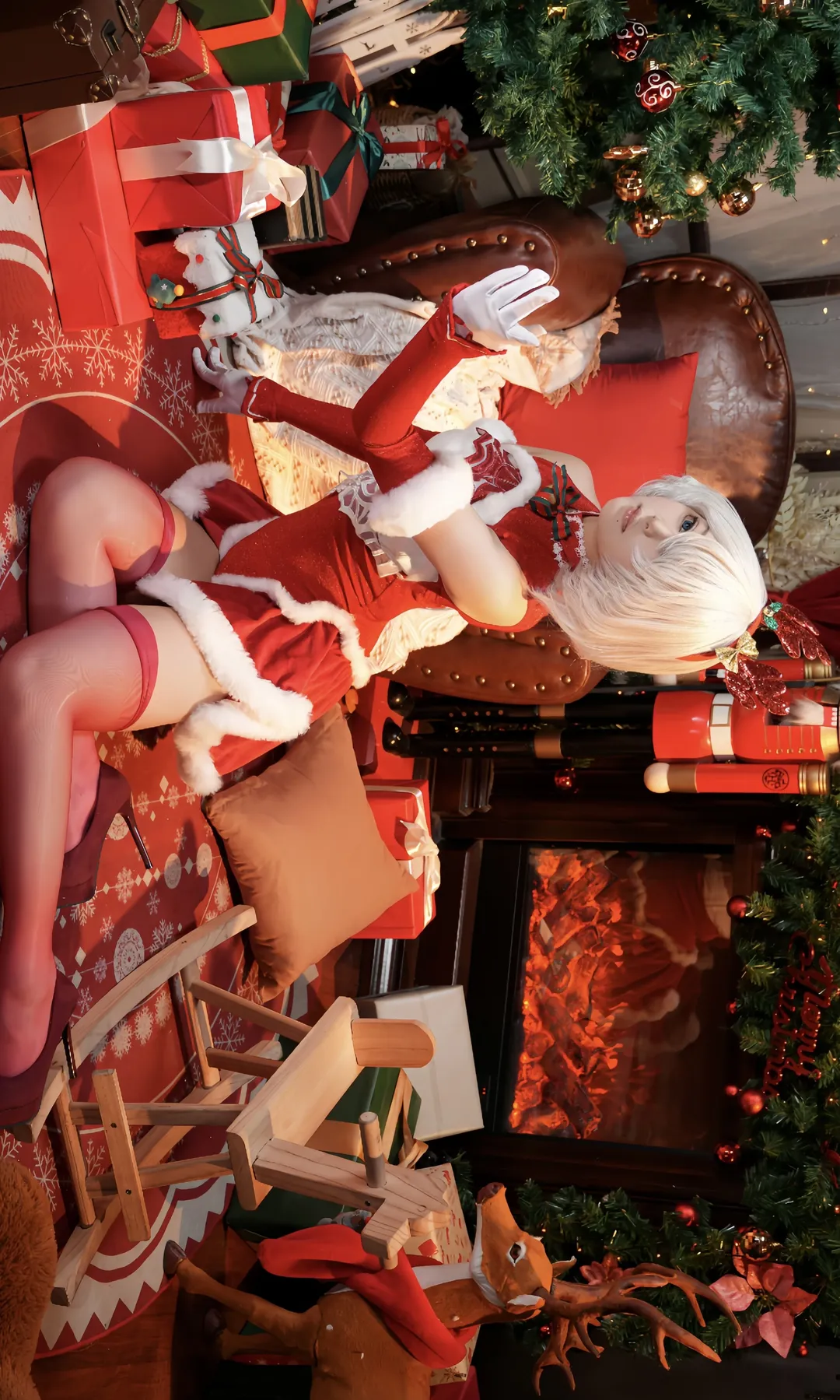 Cosplay photoshoot, Studio shoot, NieR:Automata, Christmas cosplay, 2B cosplay - Image 11