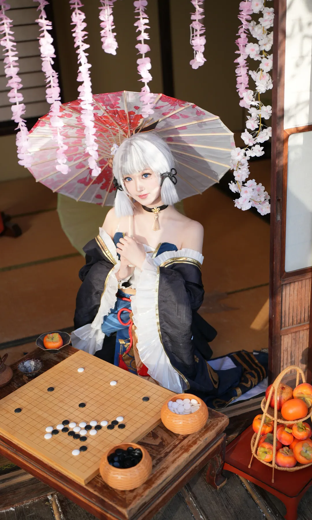 原神, 和风摄影, 二次元cosplay, 神里绫华cos, 神里绫华图透