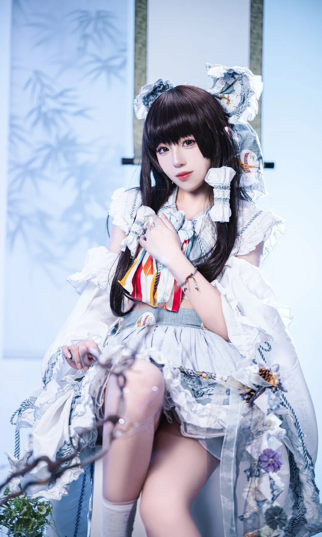 Reimu Hakurei Cosplay, Touhou Project, Pose reference, Azure Spirit Dream, Cosplay photography - Image 6