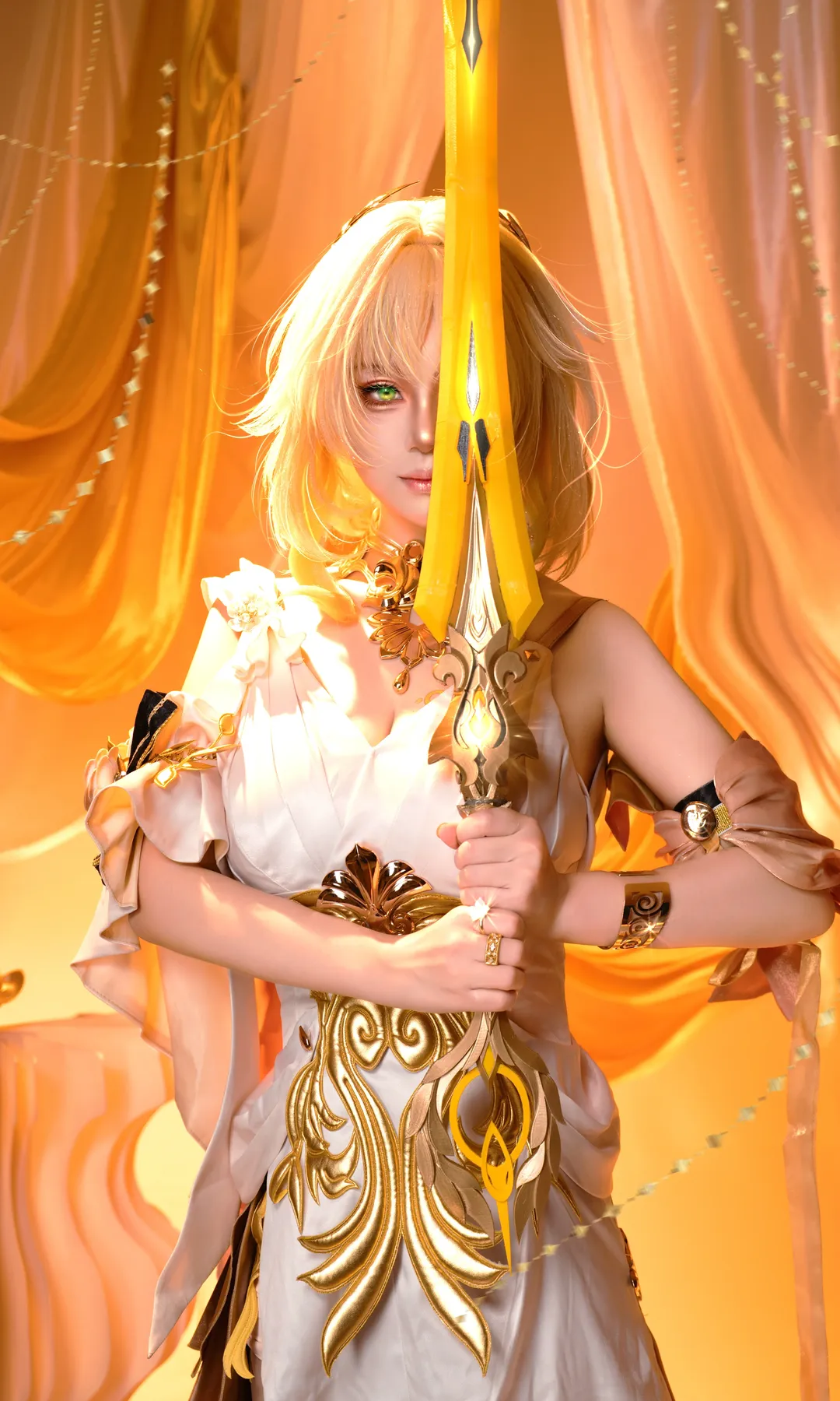 阿格莱雅cos, 崩坏星穹铁道, 正片分享, 白棚拍, 二创摄影 - 第2张