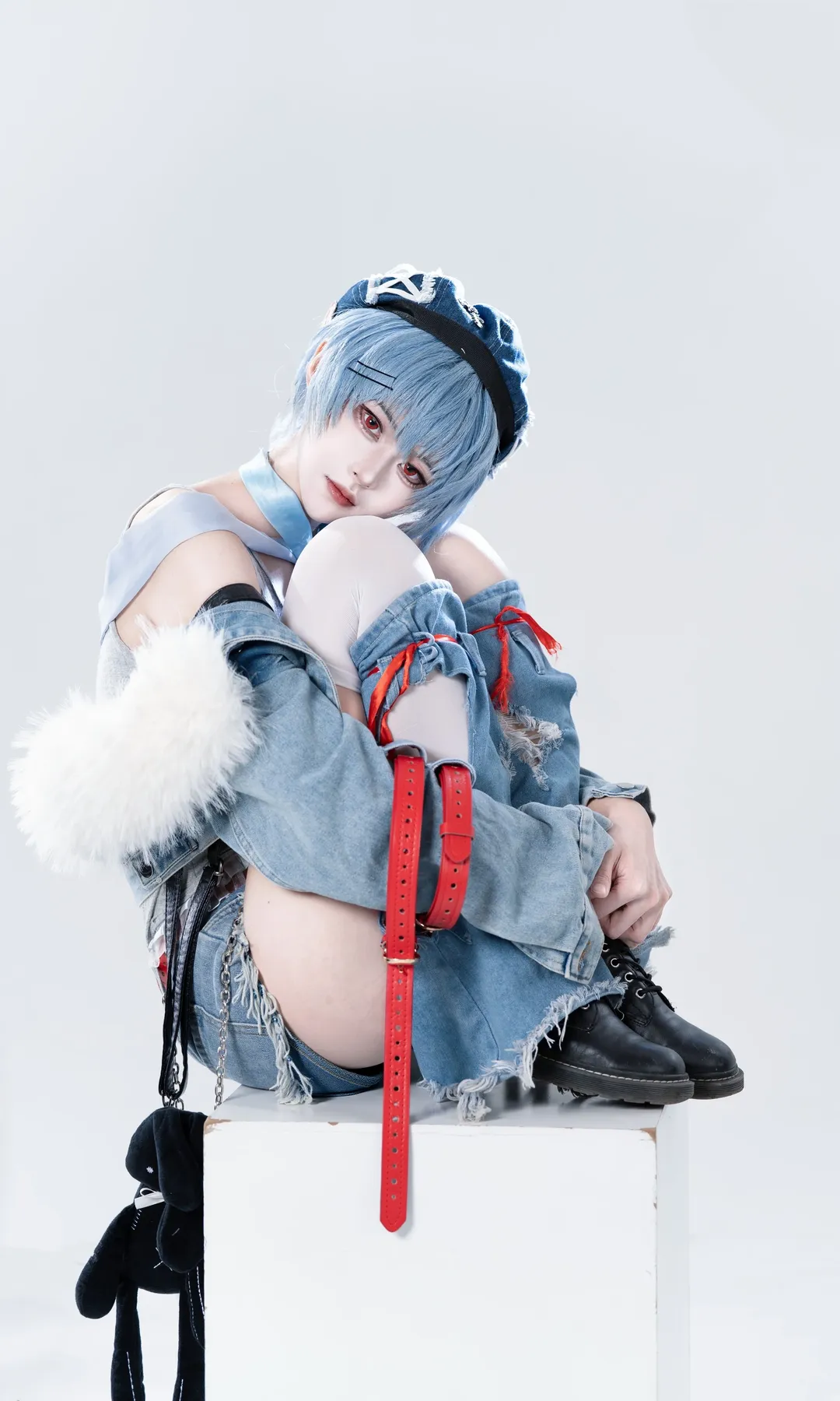 绫波丽cos, 动作参考, 新世纪福音战士, cosplay正片, 摇滚风穿搭 - 第8张