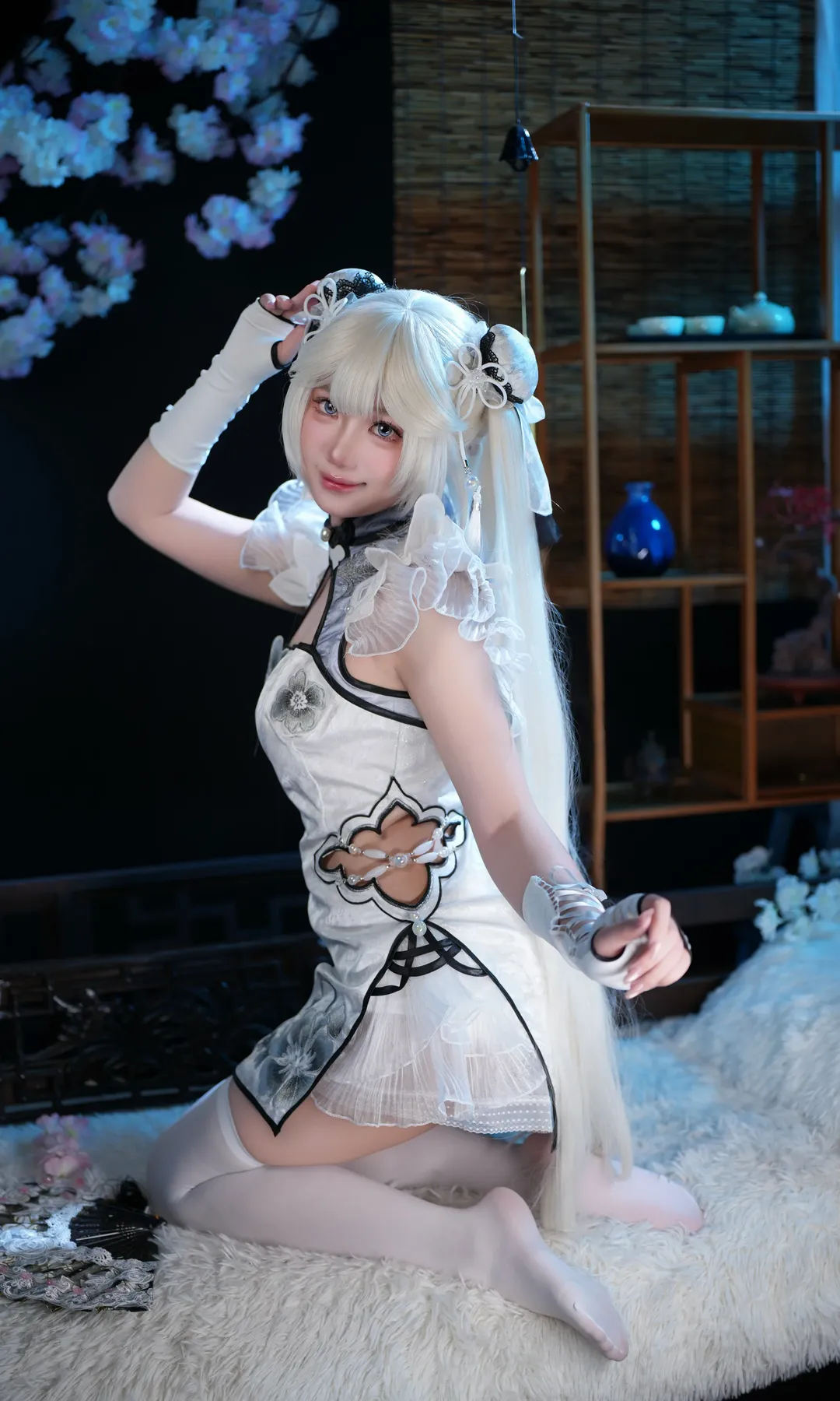 NARAKA: BLADEPOINT, 殷紫萍コスプレ, 玉髄の氷心, 中国風コスプレ, スタジオ撮影 - 1枚目