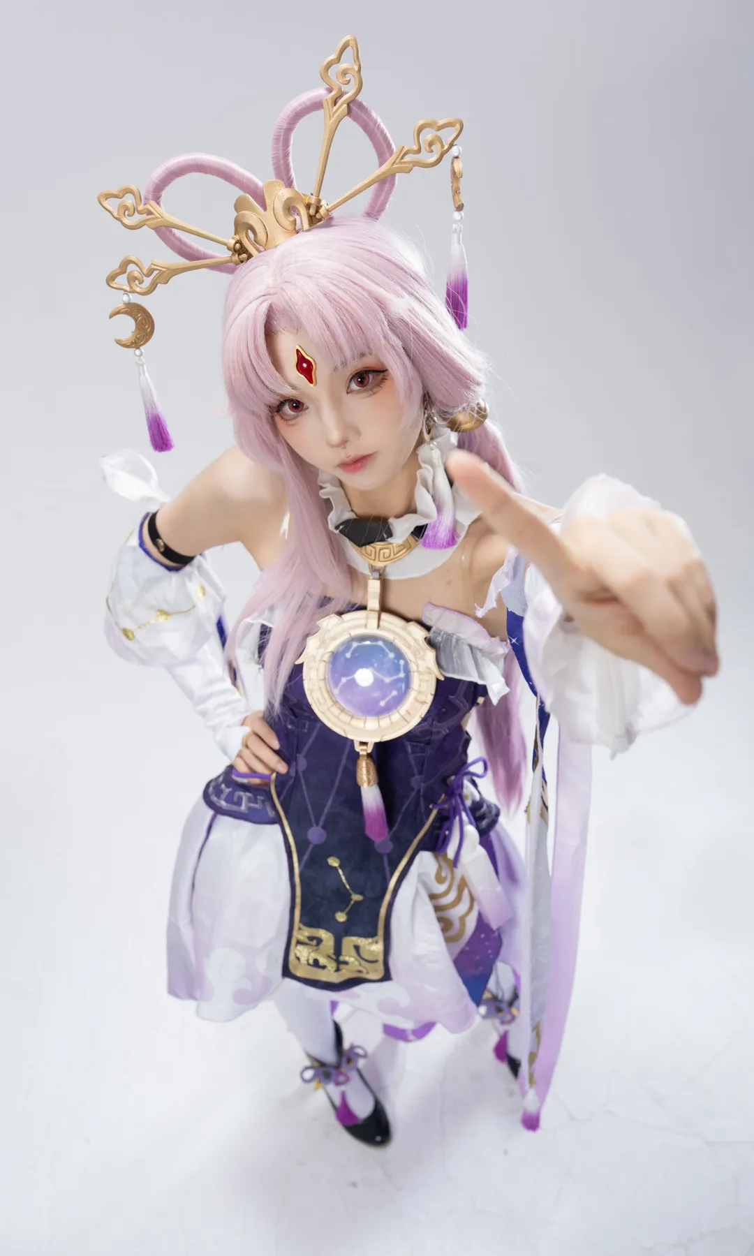 Anime-style photography, Honkai: Star Rail, Cosplay photoshoot, Fu Xuan cosplay, Chinese-style cosplay