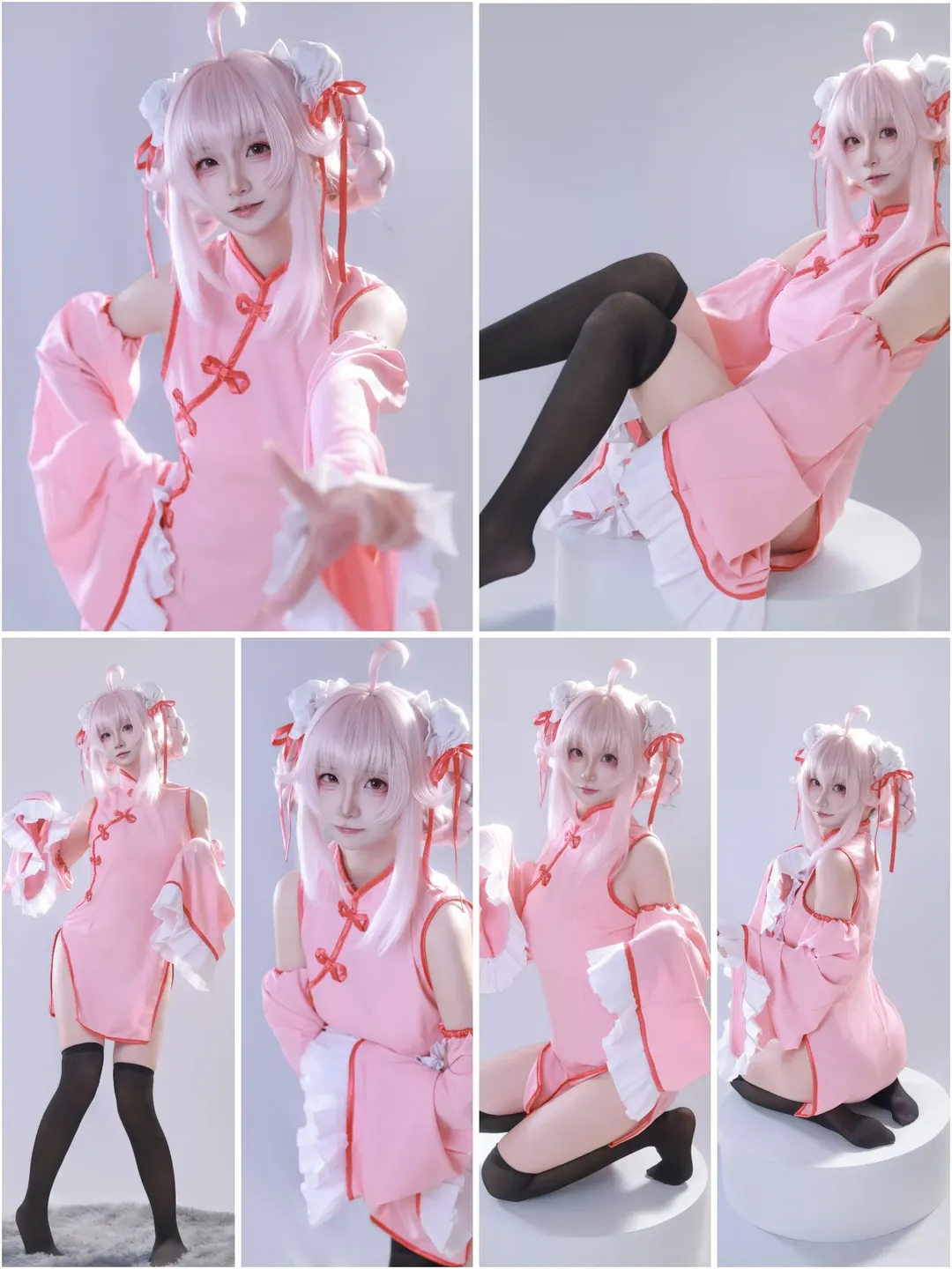 蔚蓝档案, cosplay摄影, 二次元穿搭, 柚鸟夏cos, 棚拍写真 - 第1张