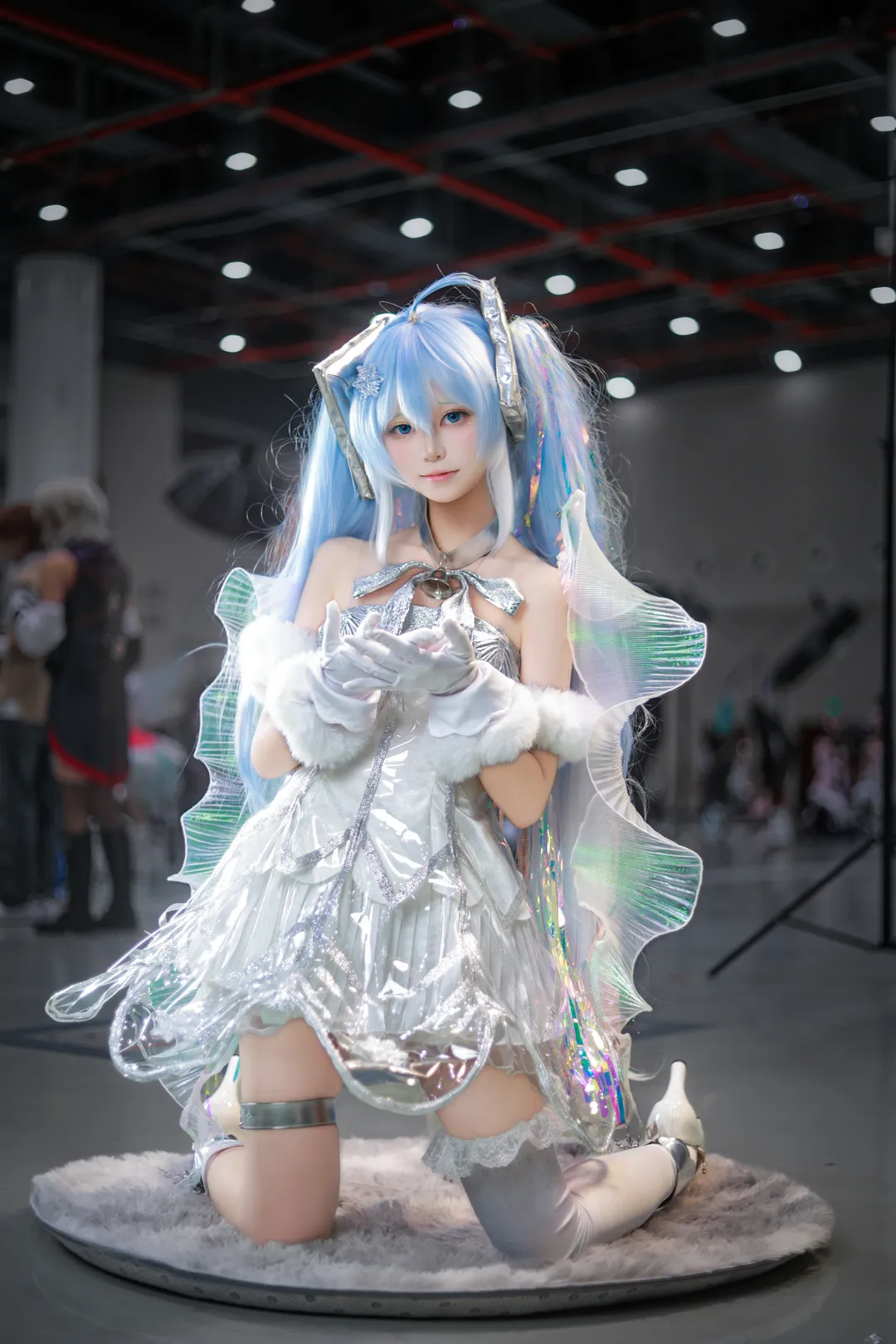 漫展返图, 初音未来cos, cosplay摄影, Vocaloid, 银白系穿搭