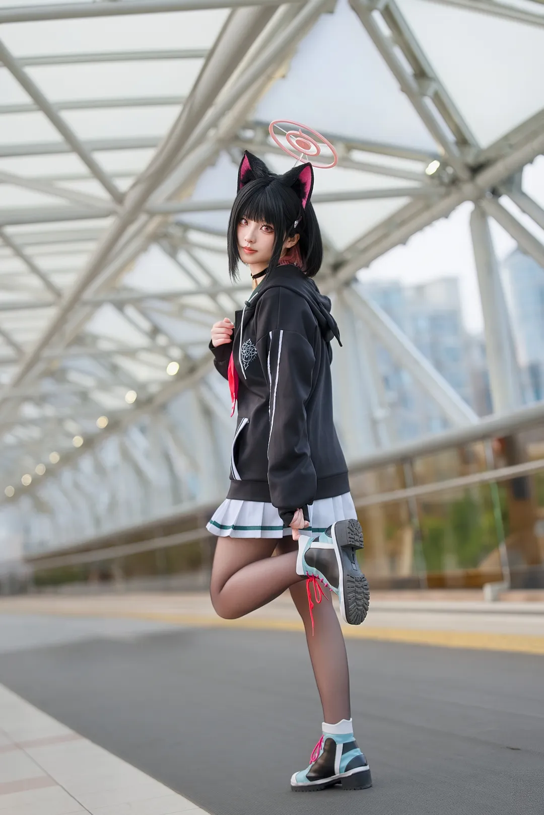 ブルーアーカイブ, 二次元コスプレ, 杏山カズサ コスプレ, コスプレ撮影, ロケーション撮影