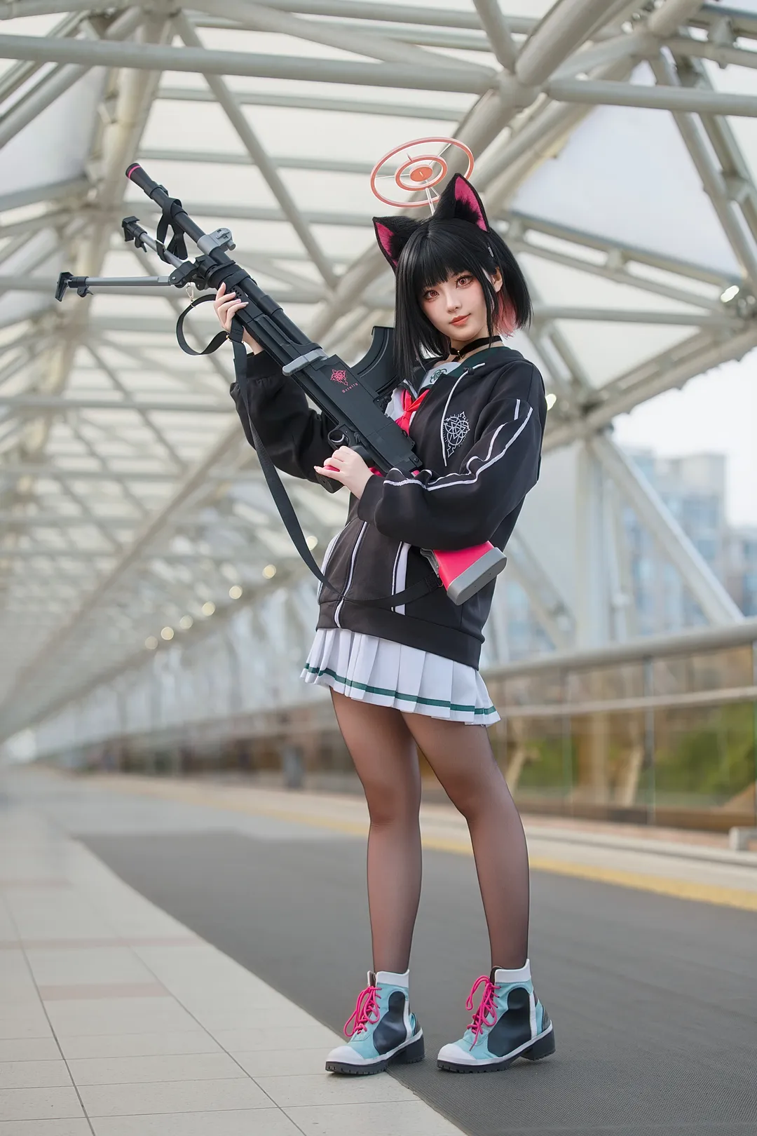ブルーアーカイブ, 二次元コスプレ, 杏山カズサ コスプレ, コスプレ撮影, ロケーション撮影 - 2枚目