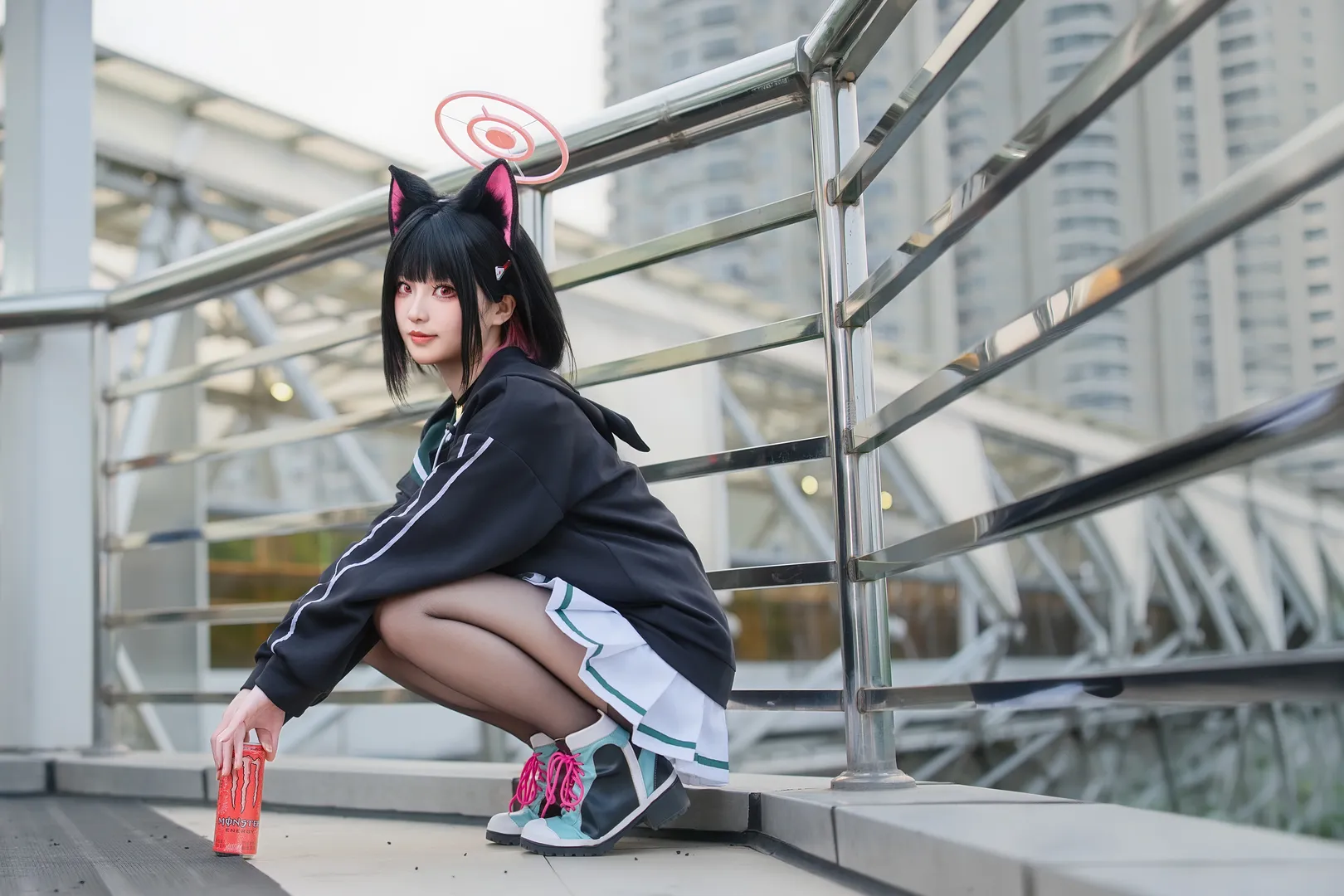 ブルーアーカイブ, 二次元コスプレ, 杏山カズサ コスプレ, コスプレ撮影, ロケーション撮影 - 3枚目