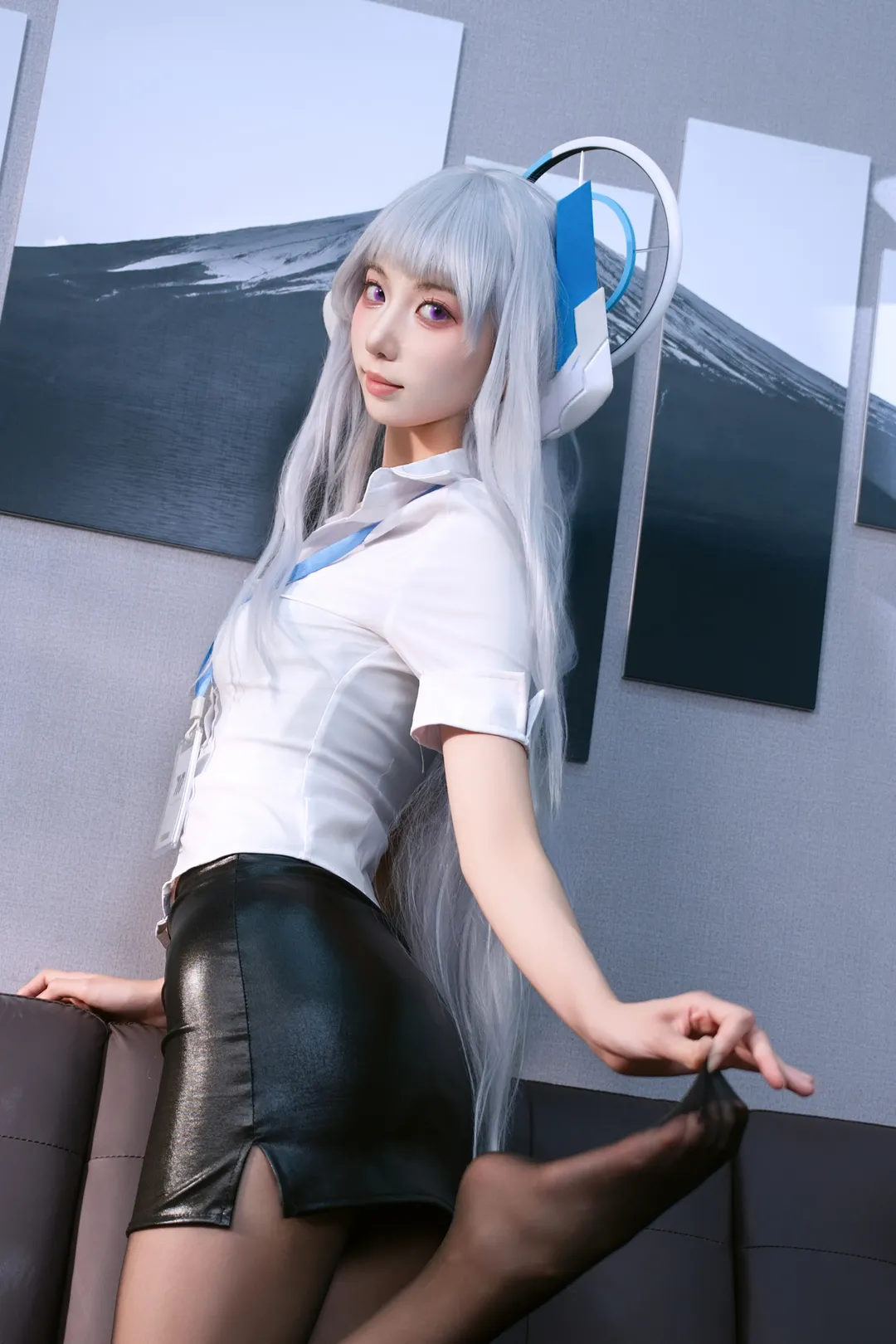 蔚蓝档案, 生盐诺亚cos, cosplay摄影, 二次元写真, 白衬衫穿搭 - 第2张