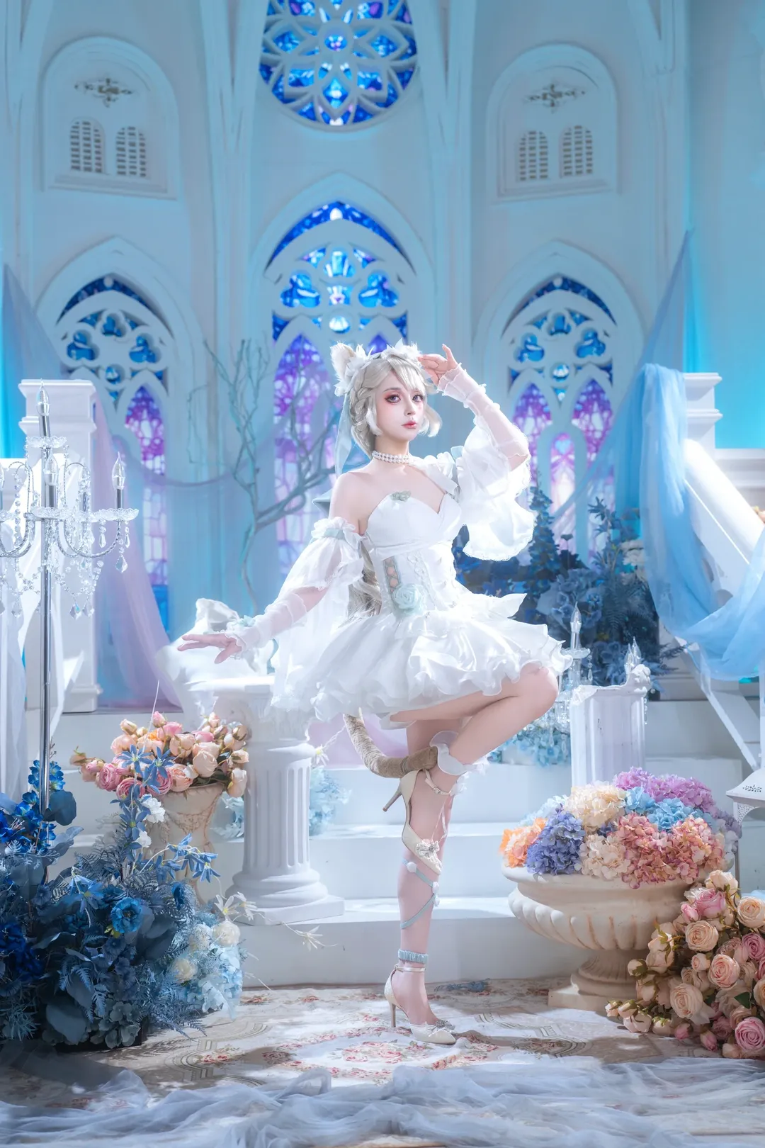 原神, 琳妮特cos, 猫耳少女, cosplay摄影, 天使庭院 - 第7张
