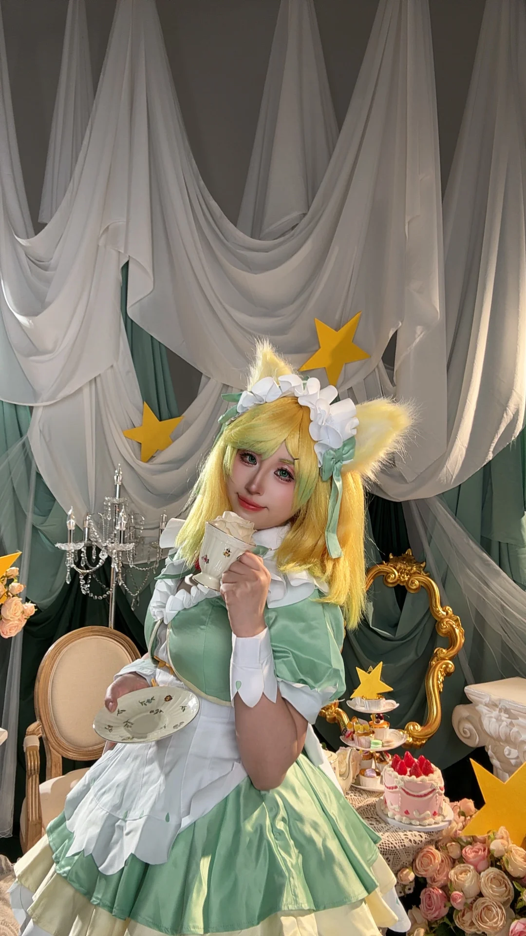 王者荣耀, 女仆装摄影, 妲己cos, 抹茶甜心, Cosplay预告 - 第4张