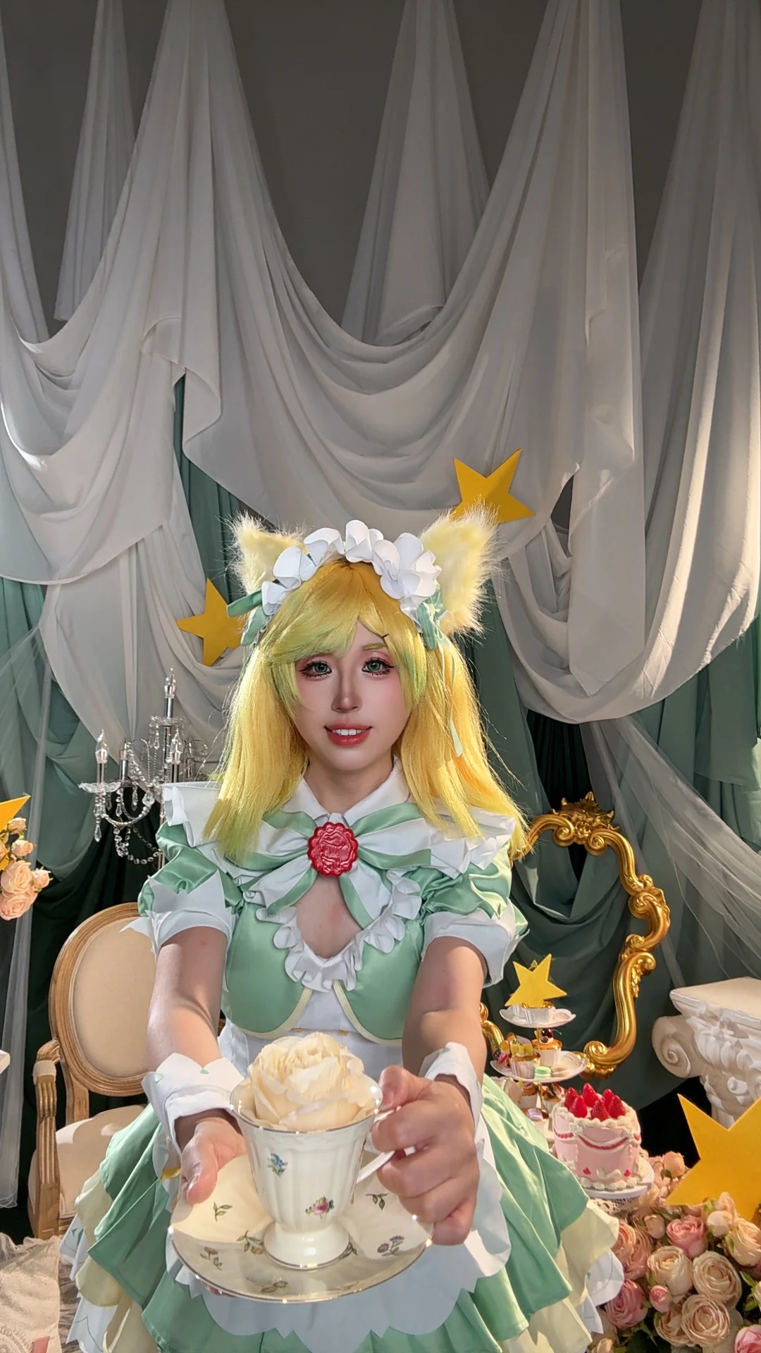 王者荣耀, 女仆装摄影, 妲己cos, 抹茶甜心, Cosplay预告