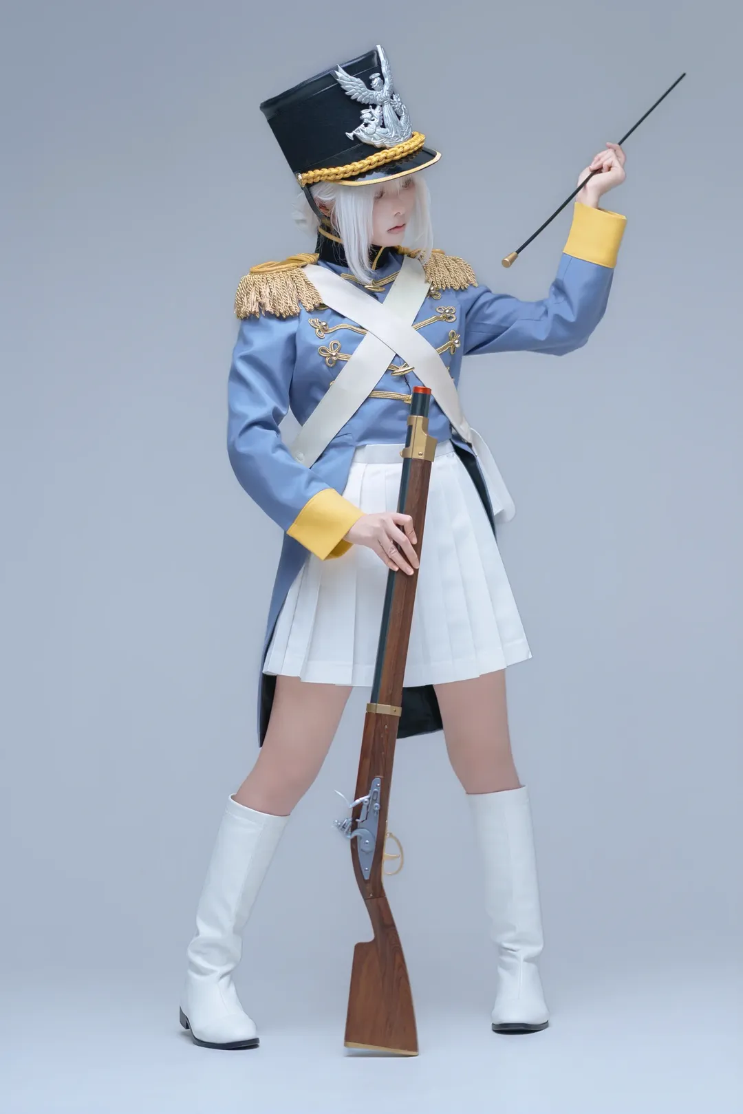 白毛cosplay, 胡桃夹子cos, 胡桃夹子, 古典军装, 仪仗队制服 - 第2张