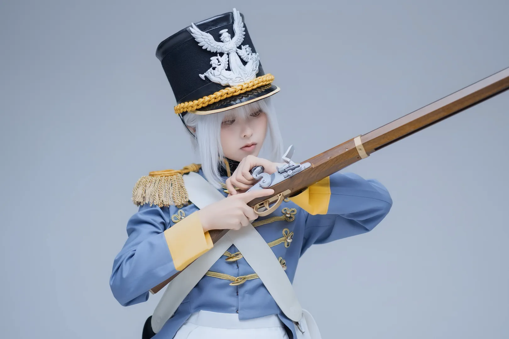 白毛cosplay, 胡桃夹子cos, 胡桃夹子, 古典军装, 仪仗队制服 - 第4张