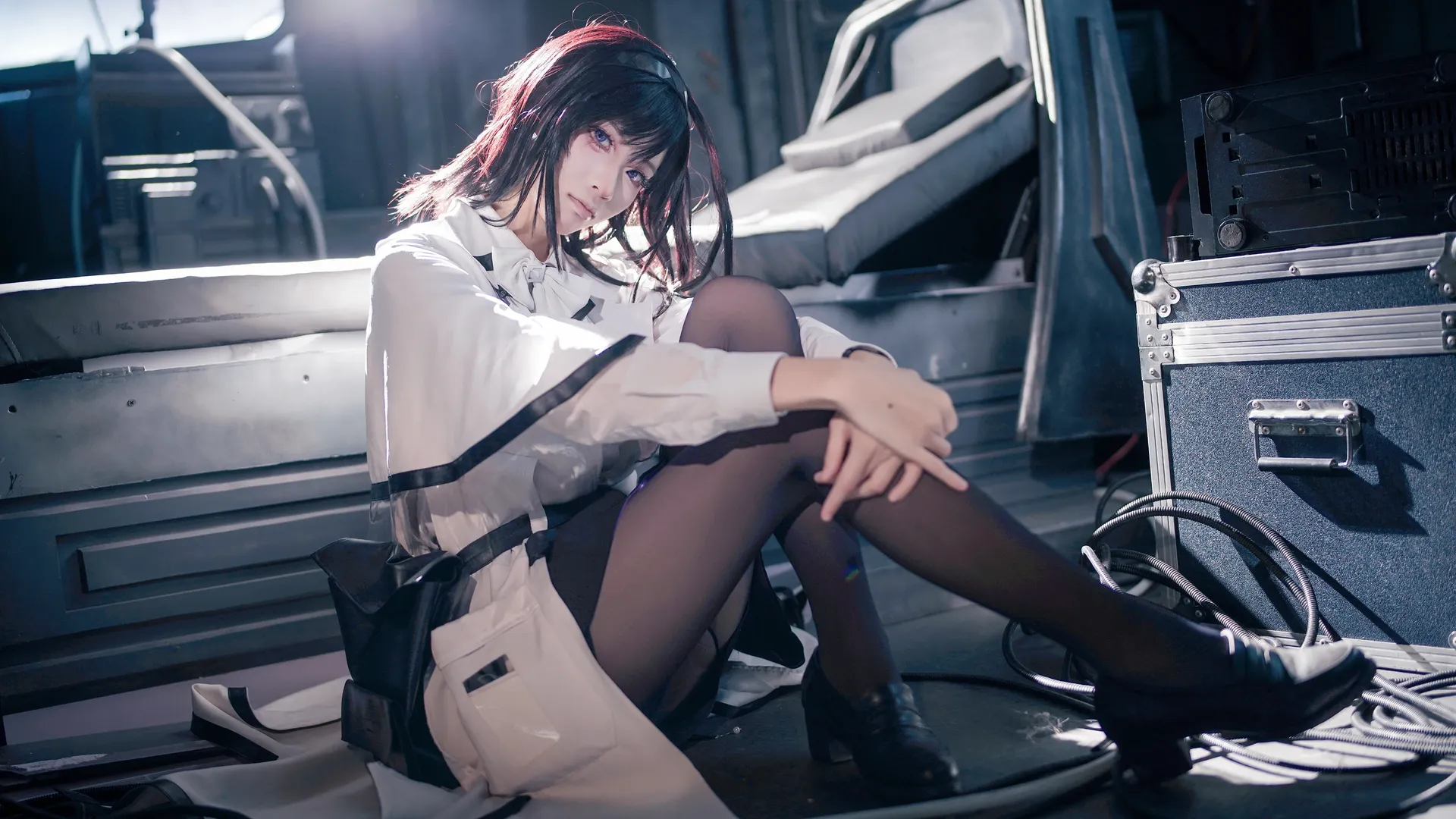 明日方舟, cosplay正片, 普瑞赛斯cos, 制服穿搭, 冷色调科幻风 - 第3张