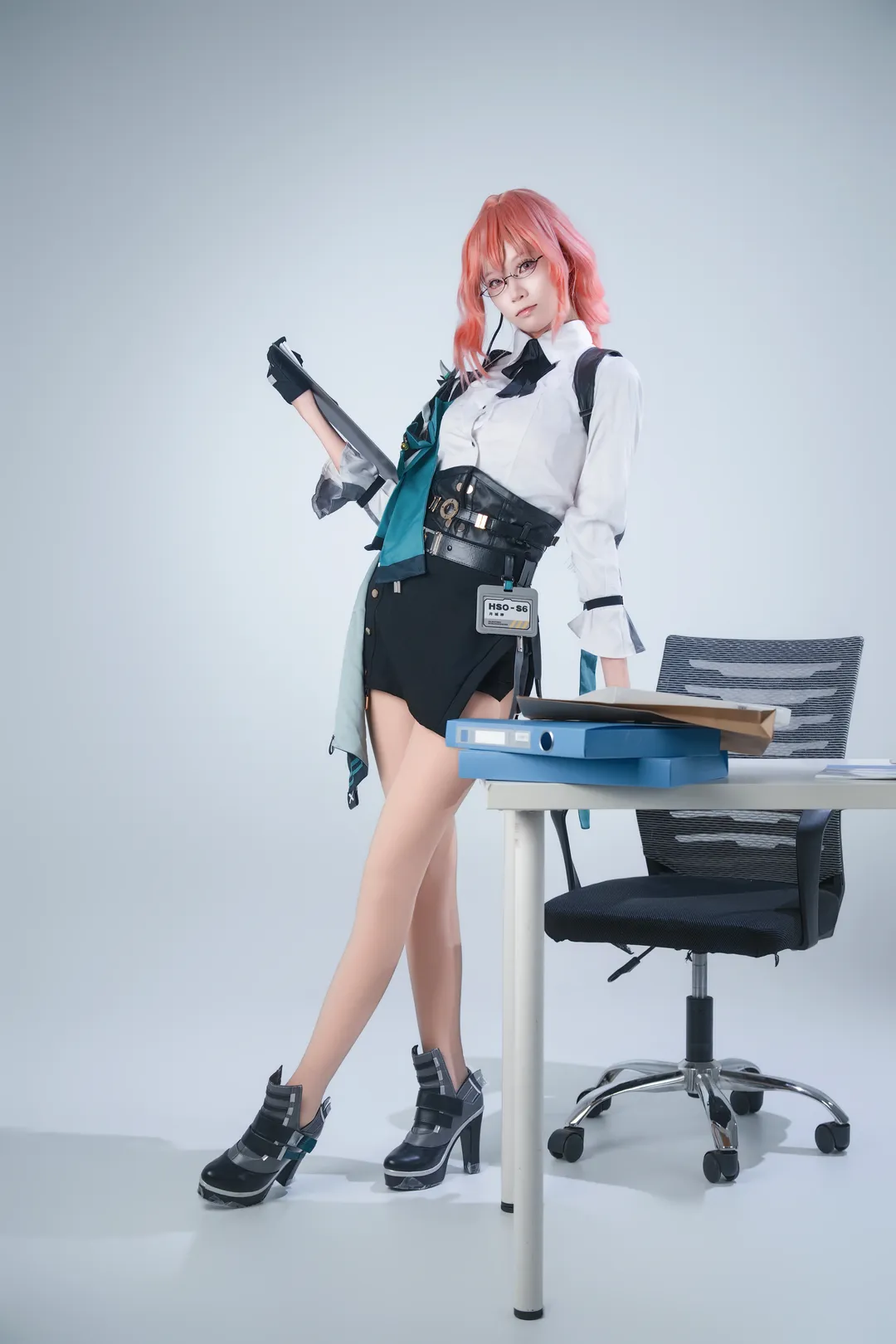 绝区零, 白棚拍摄, cosplay, 动作参考, 月城柳cos - 第8张