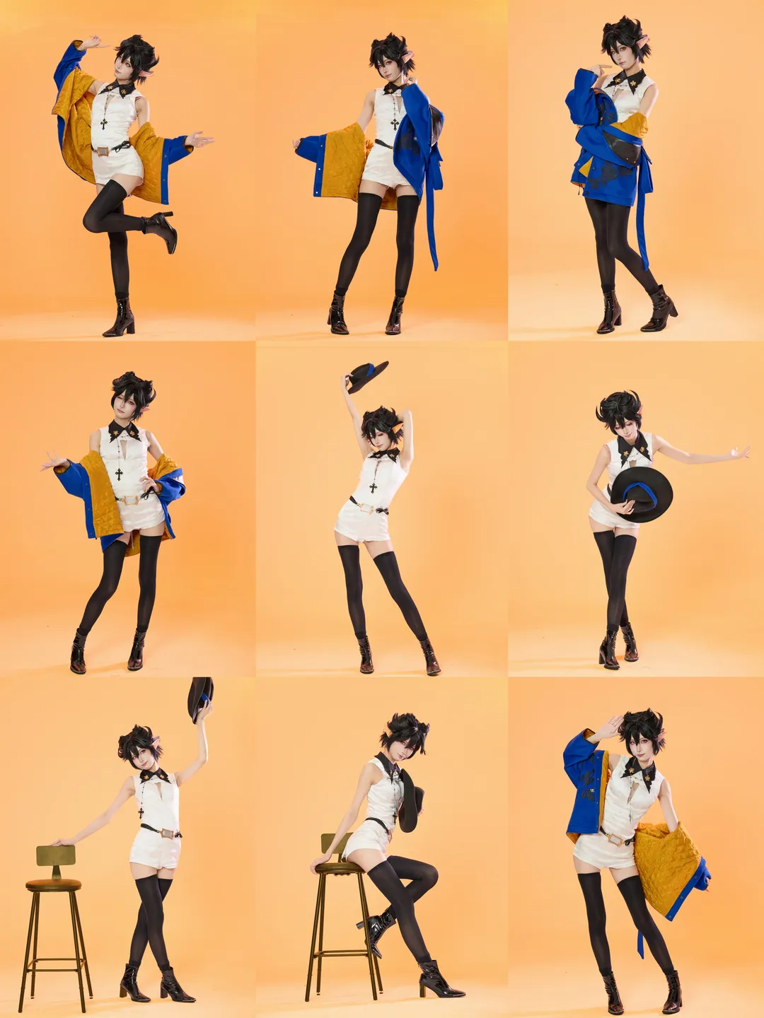 角色扮演, 明日方舟, cosplay动作参考, 白棚摄影, 隐德来希cos - 第1张