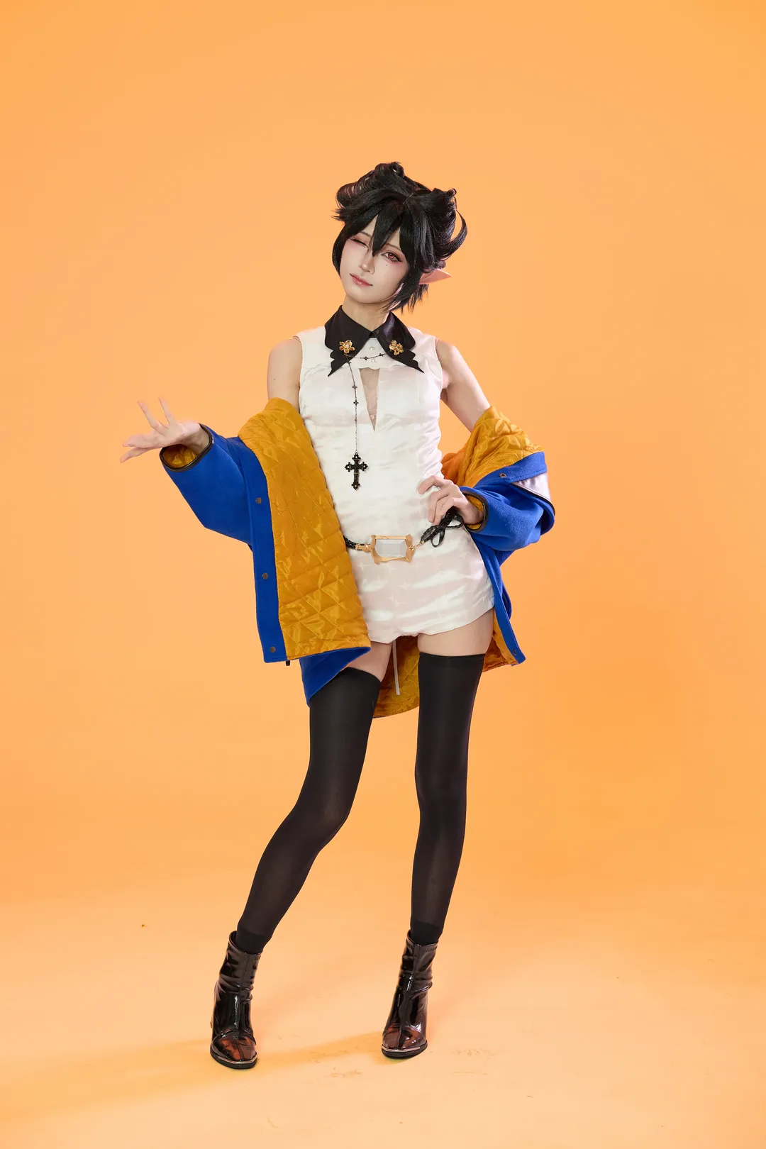 角色扮演, 明日方舟, cosplay动作参考, 白棚摄影, 隐德来希cos - 第5张