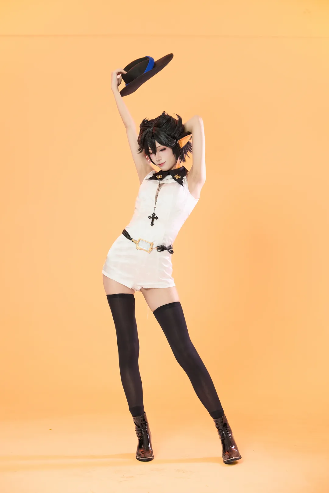 角色扮演, 明日方舟, cosplay动作参考, 白棚摄影, 隐德来希cos - 第6张