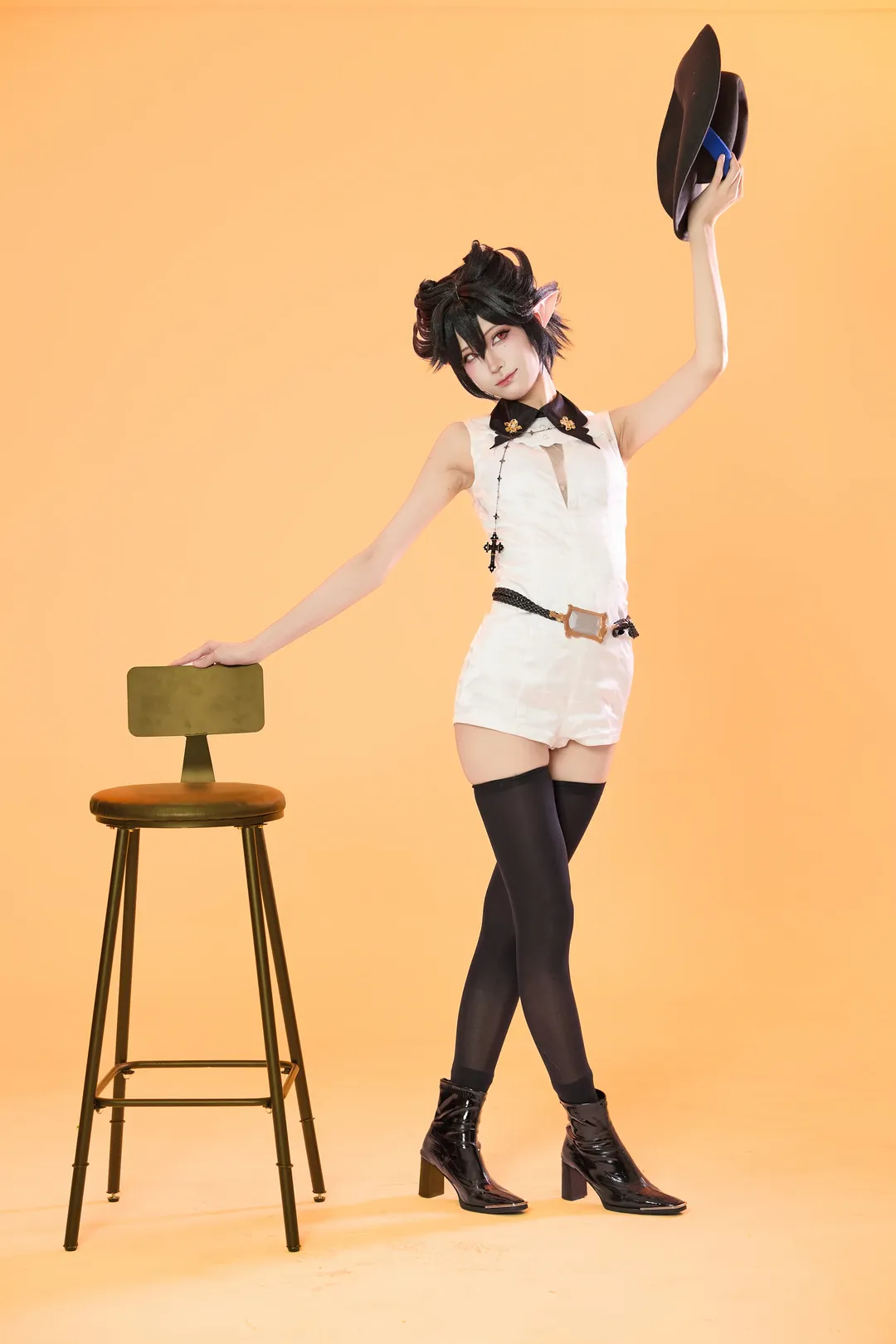 角色扮演, 明日方舟, cosplay动作参考, 白棚摄影, 隐德来希cos - 第8张