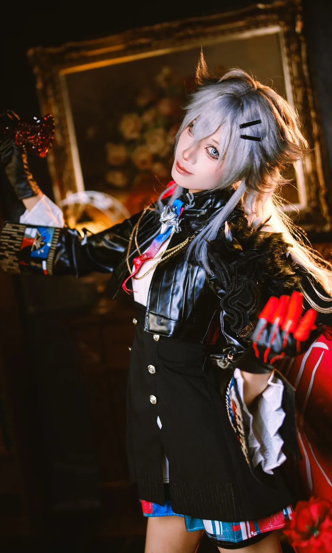 明日方舟, 拉普兰德cos, 荒芜拉普兰德, cosplay摄影, 战术皮衣 - 第2张
