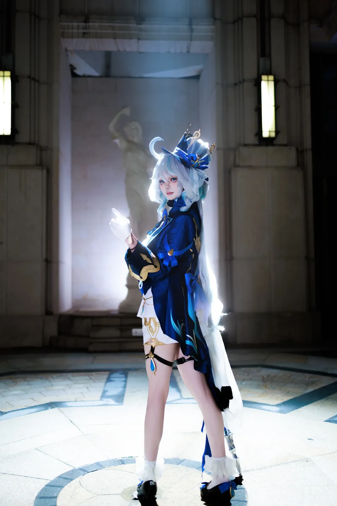 原神, 芙宁娜cos, 原神cos, cosplay正片, 神明系穿搭