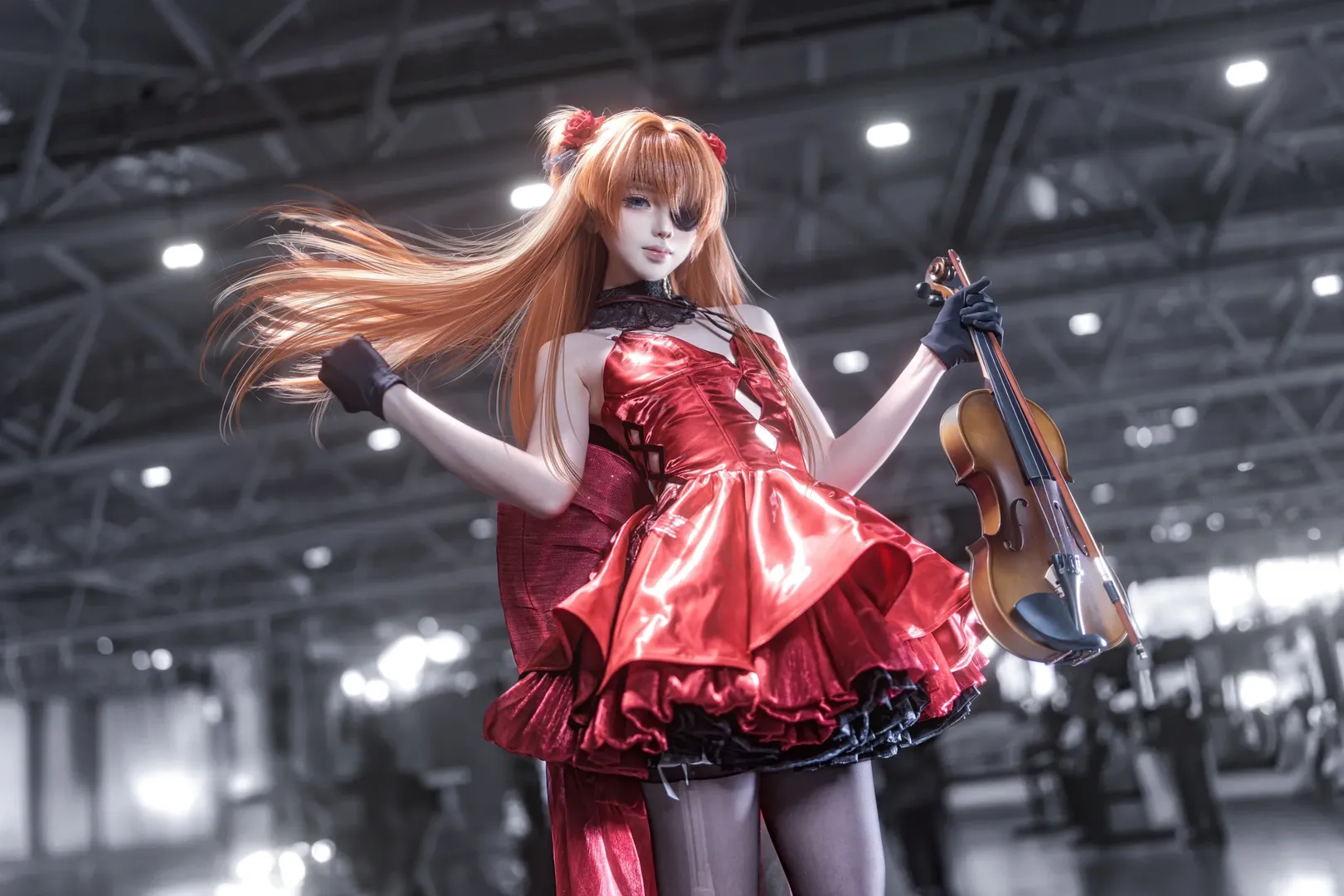 漫展摄影, 明日香cos, 新世纪福音战士, cosplay穿搭, 定制服装 - 第1张