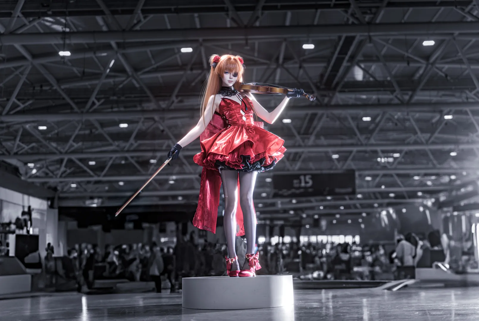 漫展摄影, 明日香cos, 新世纪福音战士, cosplay穿搭, 定制服装 - 第3张