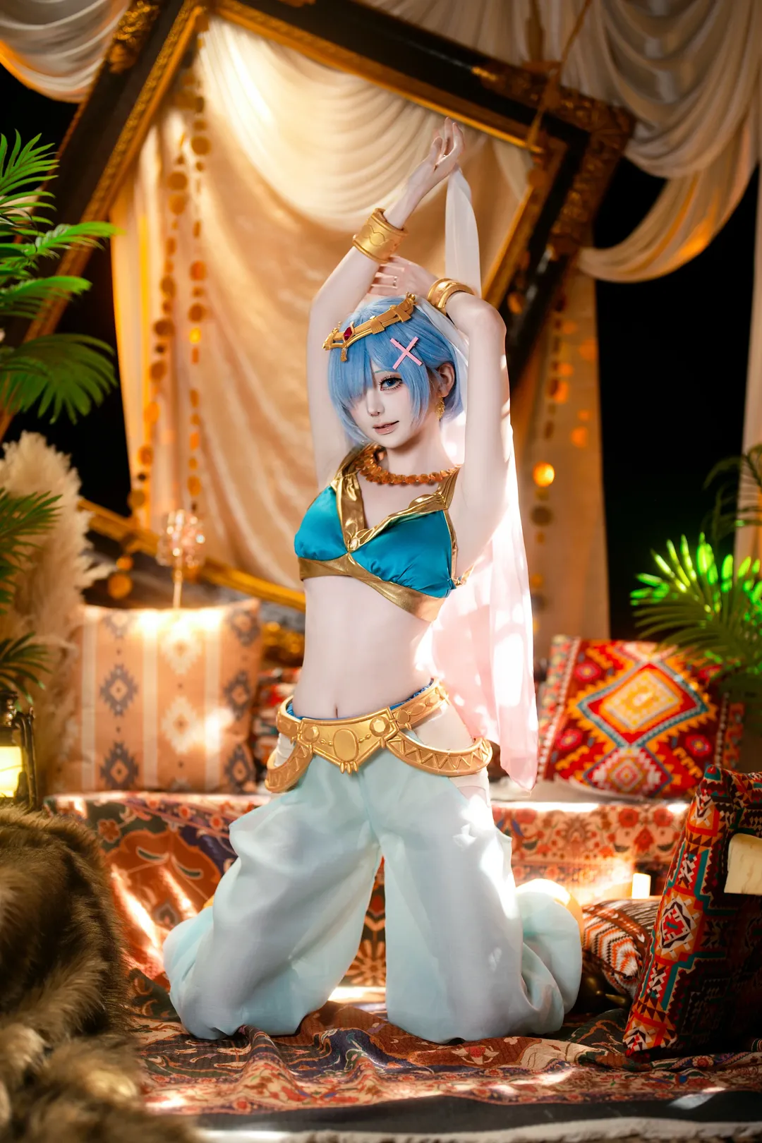 二次元少女, 蕾姆cos, 人像摄影, 异域风情, cosplay分享