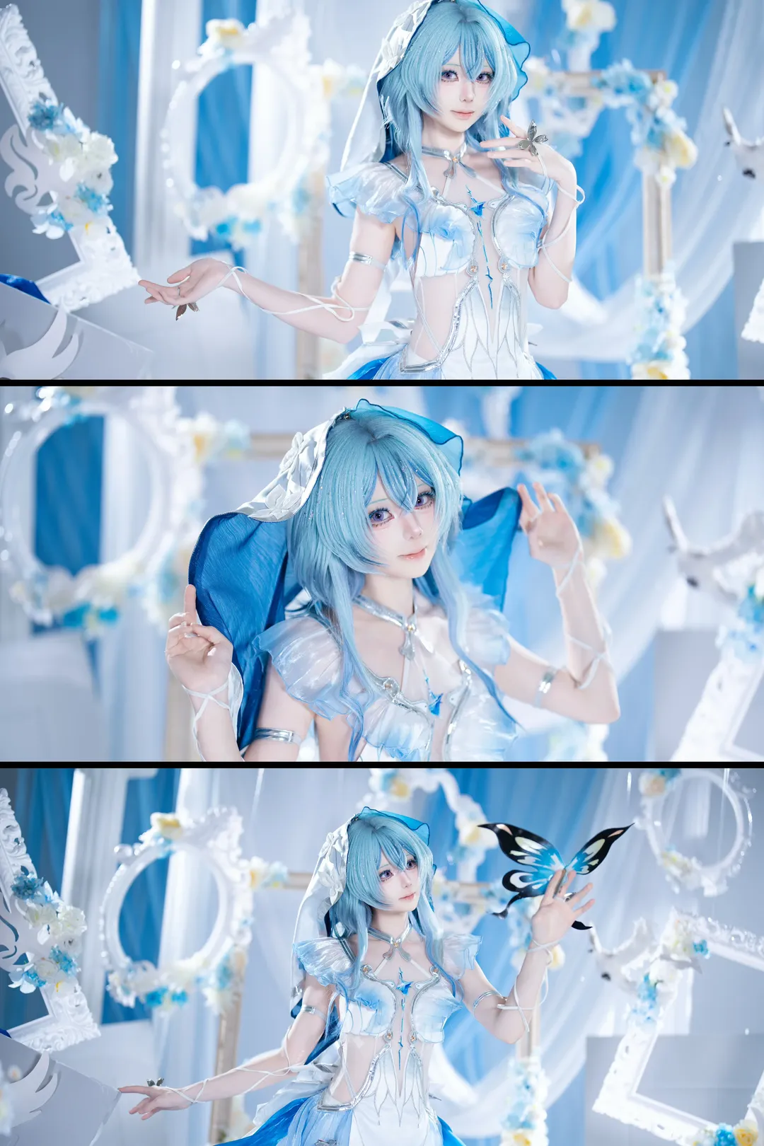鸣潮, cosplay, 守岸人cos, 梦幻摄影, 蓝白配色 - 第2张