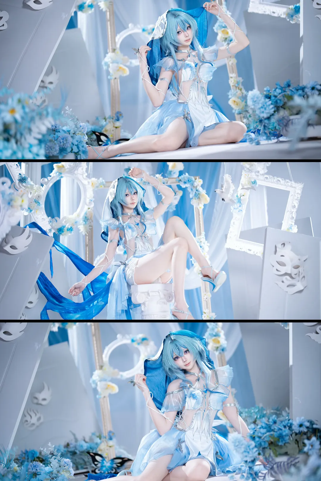 鸣潮, cosplay, 守岸人cos, 梦幻摄影, 蓝白配色 - 第3张