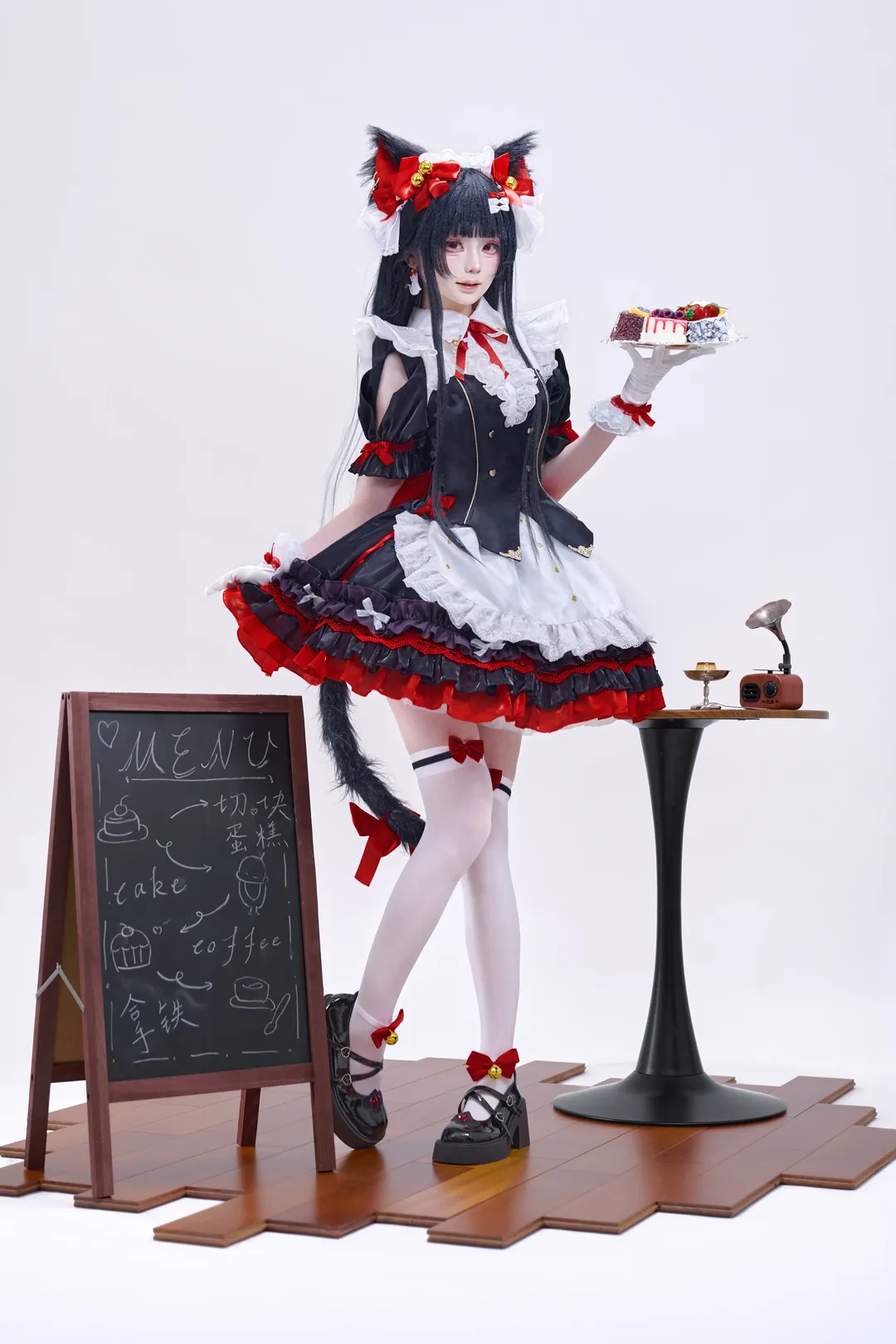 鸣潮, 二次元cosplay, 千咲cos, 白棚摄影, 猫耳女仆 - 第3张