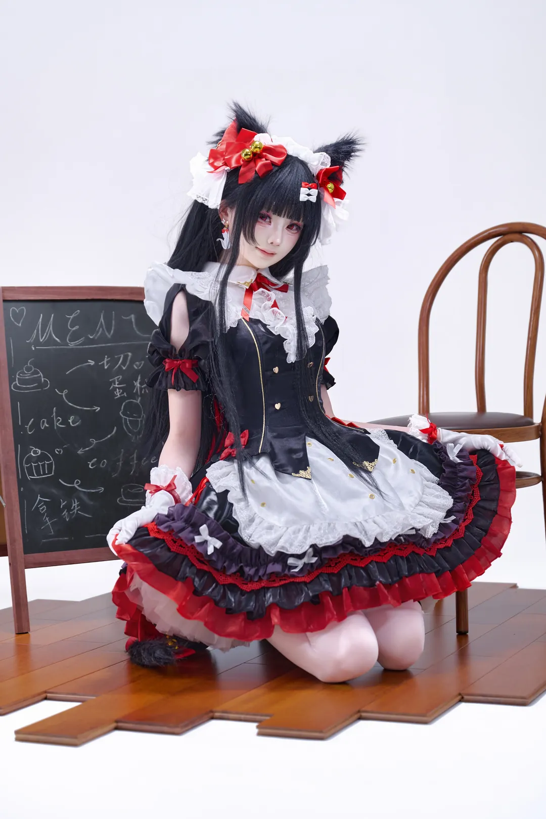 鸣潮, 二次元cosplay, 千咲cos, 白棚摄影, 猫耳女仆 - 第4张