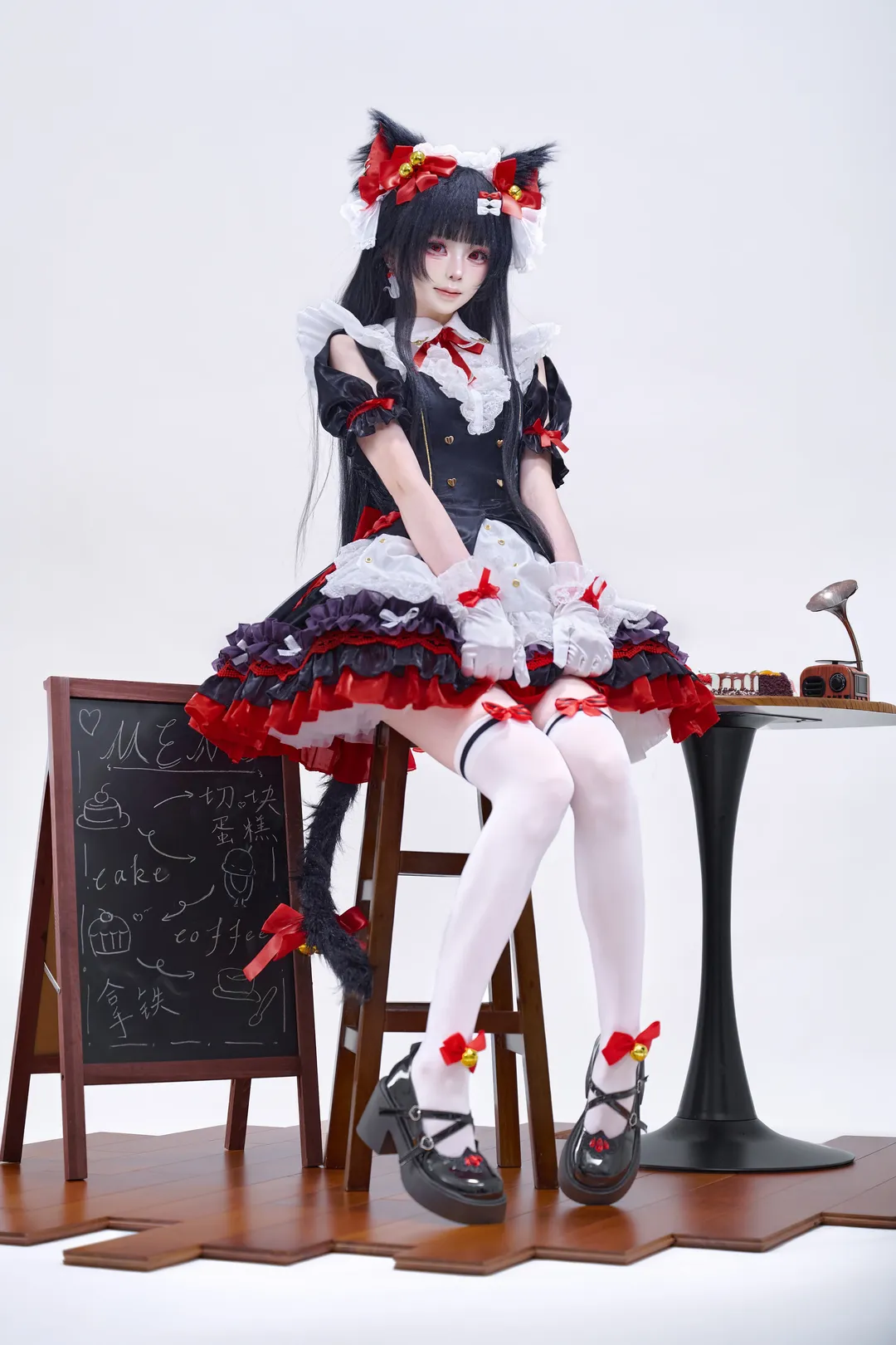 鸣潮, 二次元cosplay, 千咲cos, 白棚摄影, 猫耳女仆 - 第5张