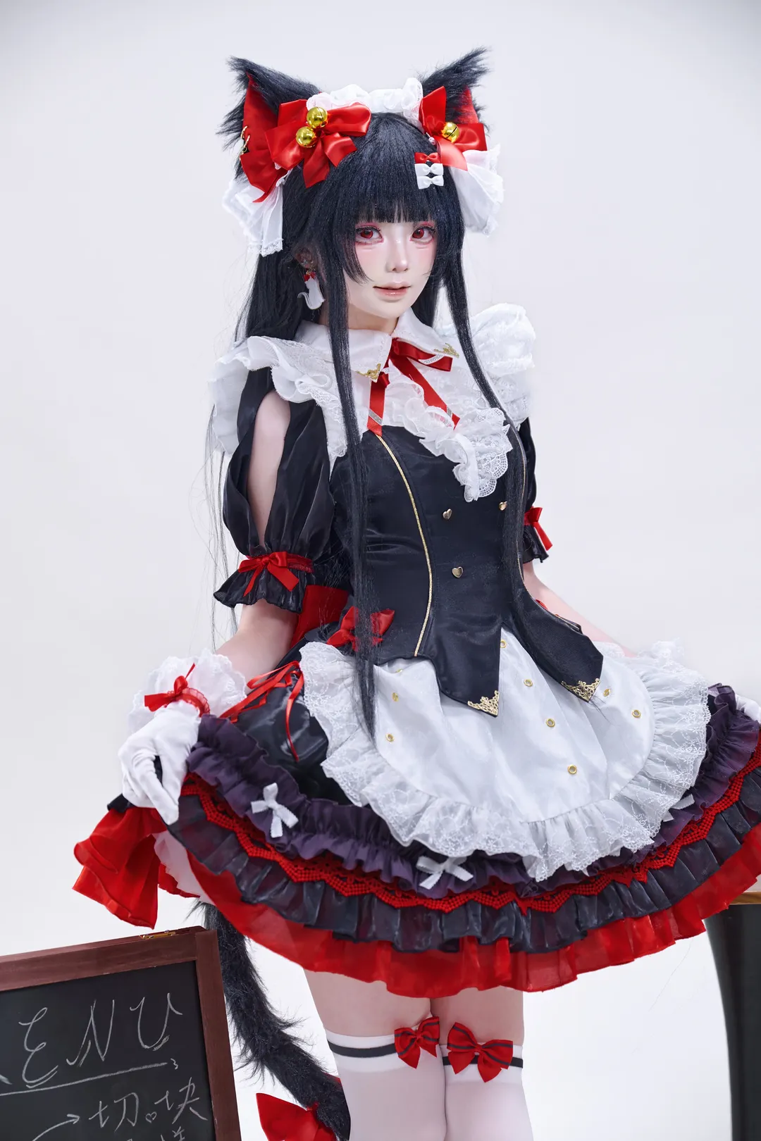 鸣潮, 二次元cosplay, 千咲cos, 白棚摄影, 猫耳女仆 - 第6张