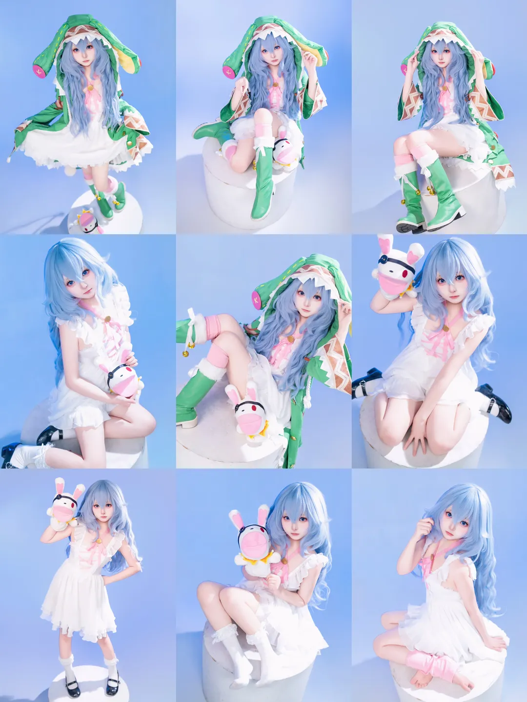 アニメコスプレ, コスプレ日常, 四糸乃のコスプレ, デート・ア・ライブ, 白ホリ撮影 - 1枚目