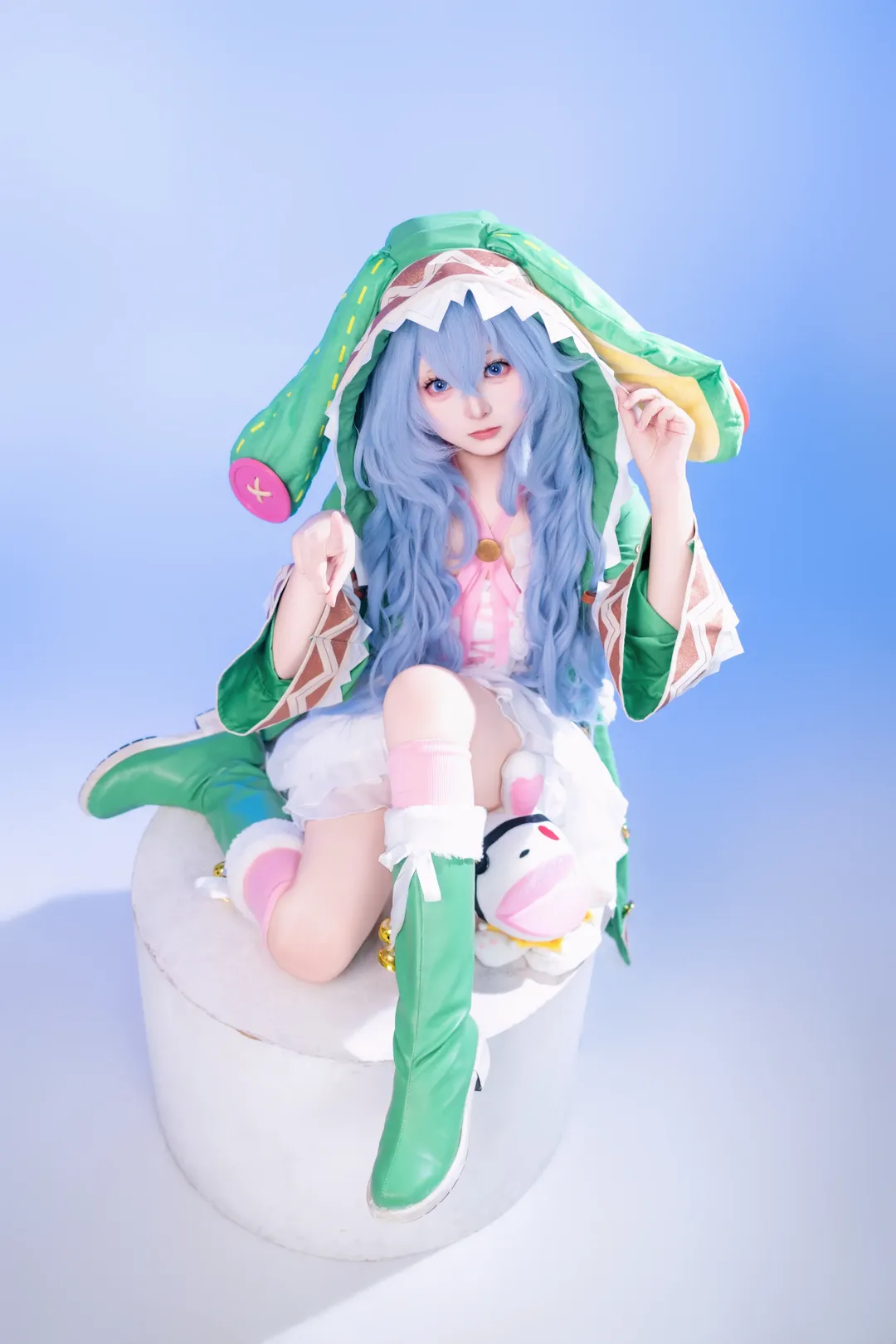 アニメコスプレ, コスプレ日常, 四糸乃のコスプレ, デート・ア・ライブ, 白ホリ撮影 - 3枚目