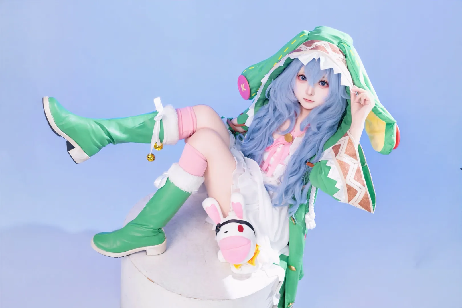 アニメコスプレ, コスプレ日常, 四糸乃のコスプレ, デート・ア・ライブ, 白ホリ撮影 - 5枚目