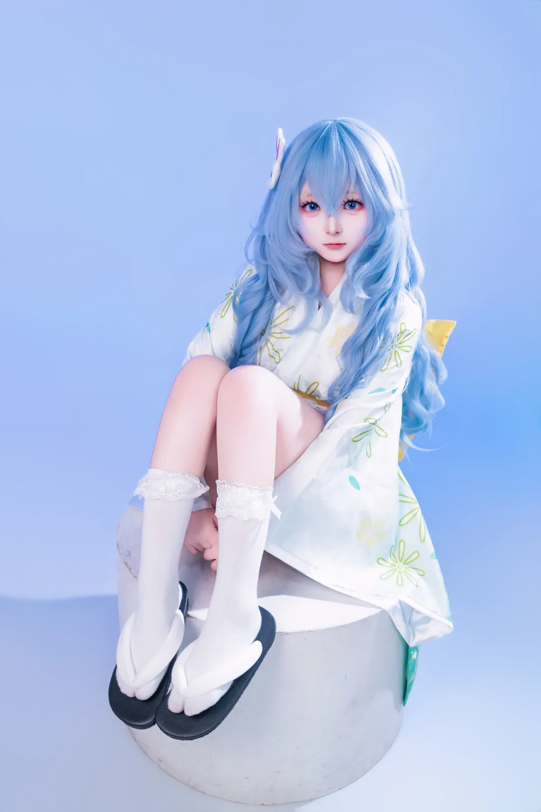 二次元コスプレ, 四糸乃のコスプレ, デート・ア・ライブ, 白ホリ撮影, 浴衣撮影