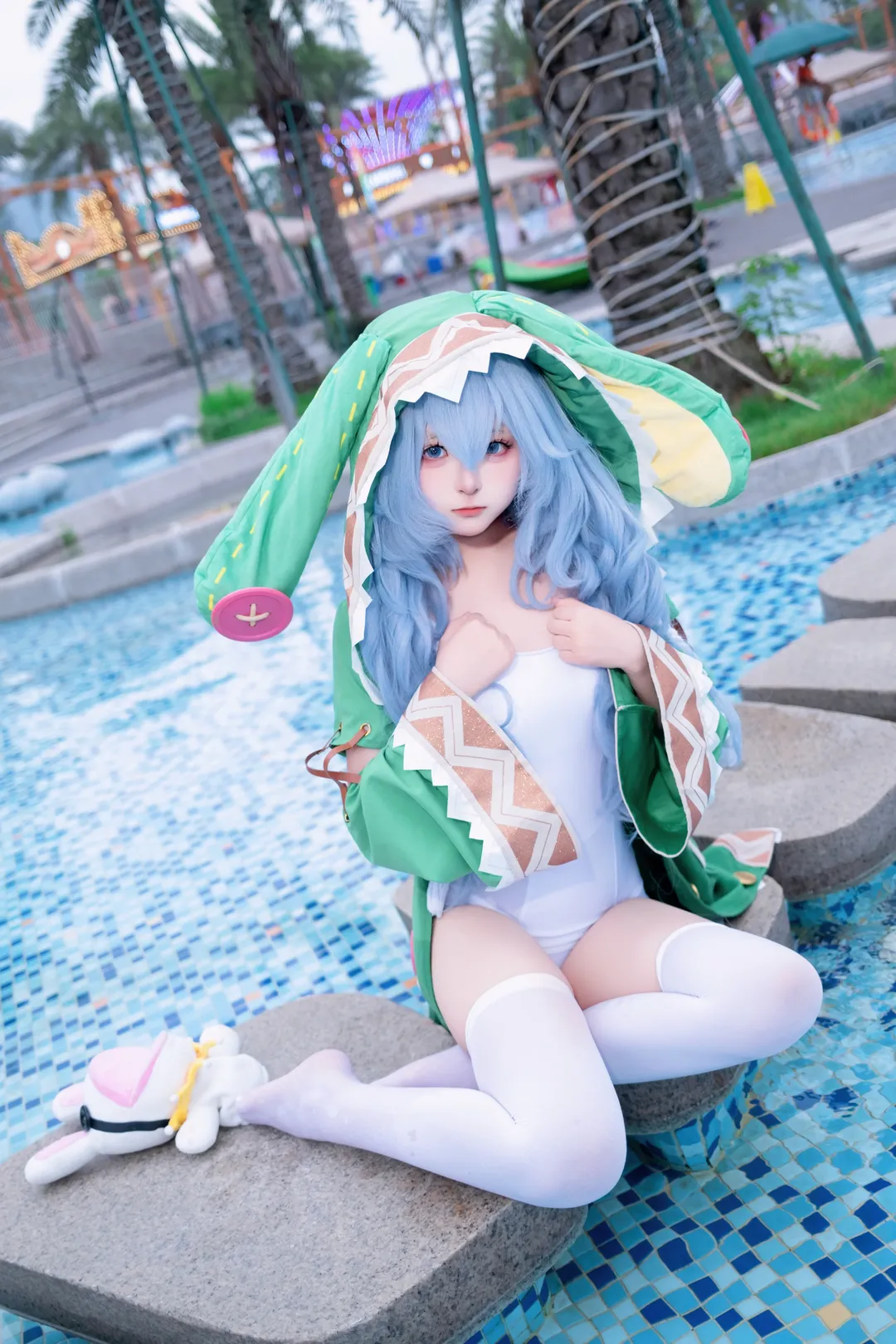 アズールレーン コスプレ, 水着コスプレ, 四糸乃のコスプレ, デート・ア・ライブ, 二次元コラボ