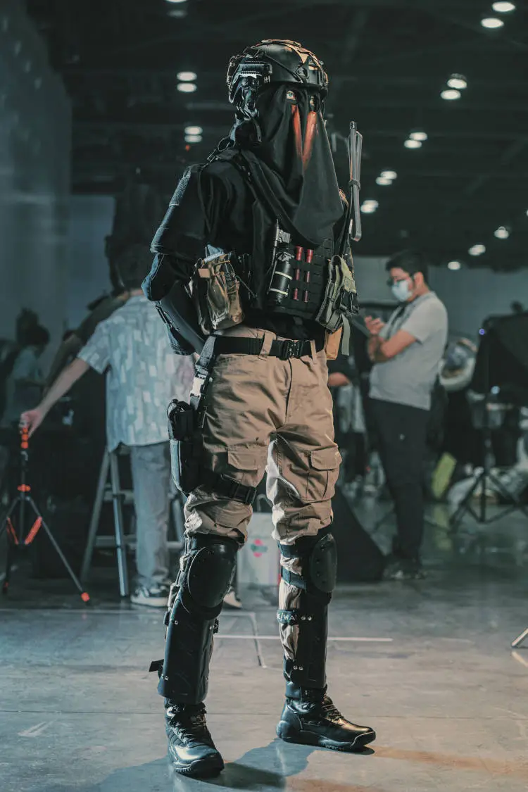 南寧アニメイベント, タクティカルギア, ケーニヒ コスプレ, コール オブ デューティ, ナイロンコーデ - 3枚目
