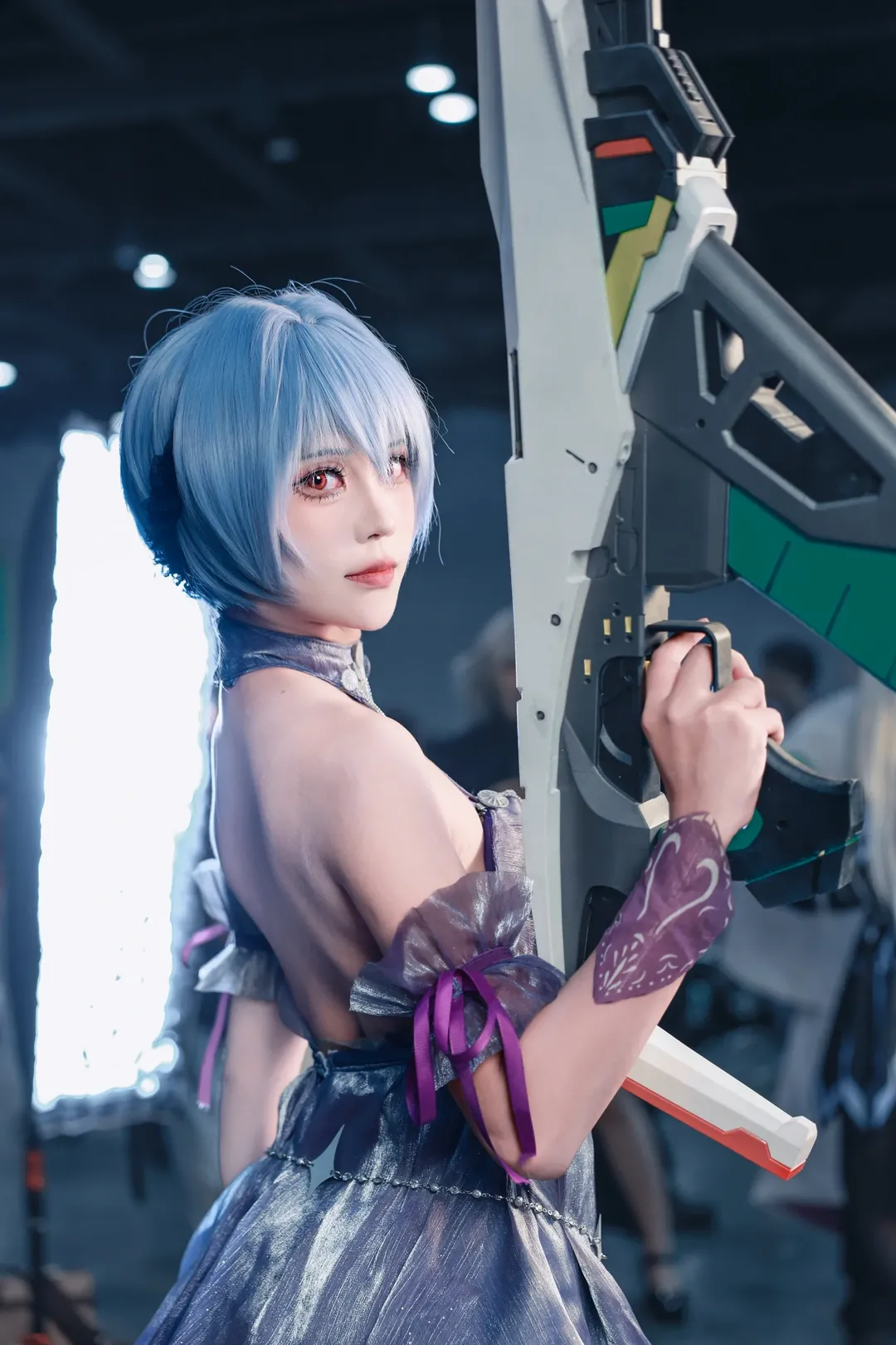 绫波丽cos, 新世纪福音战士, 胜利女神NIKKE, cosplay场照, 南宁漫展 - 第2张
